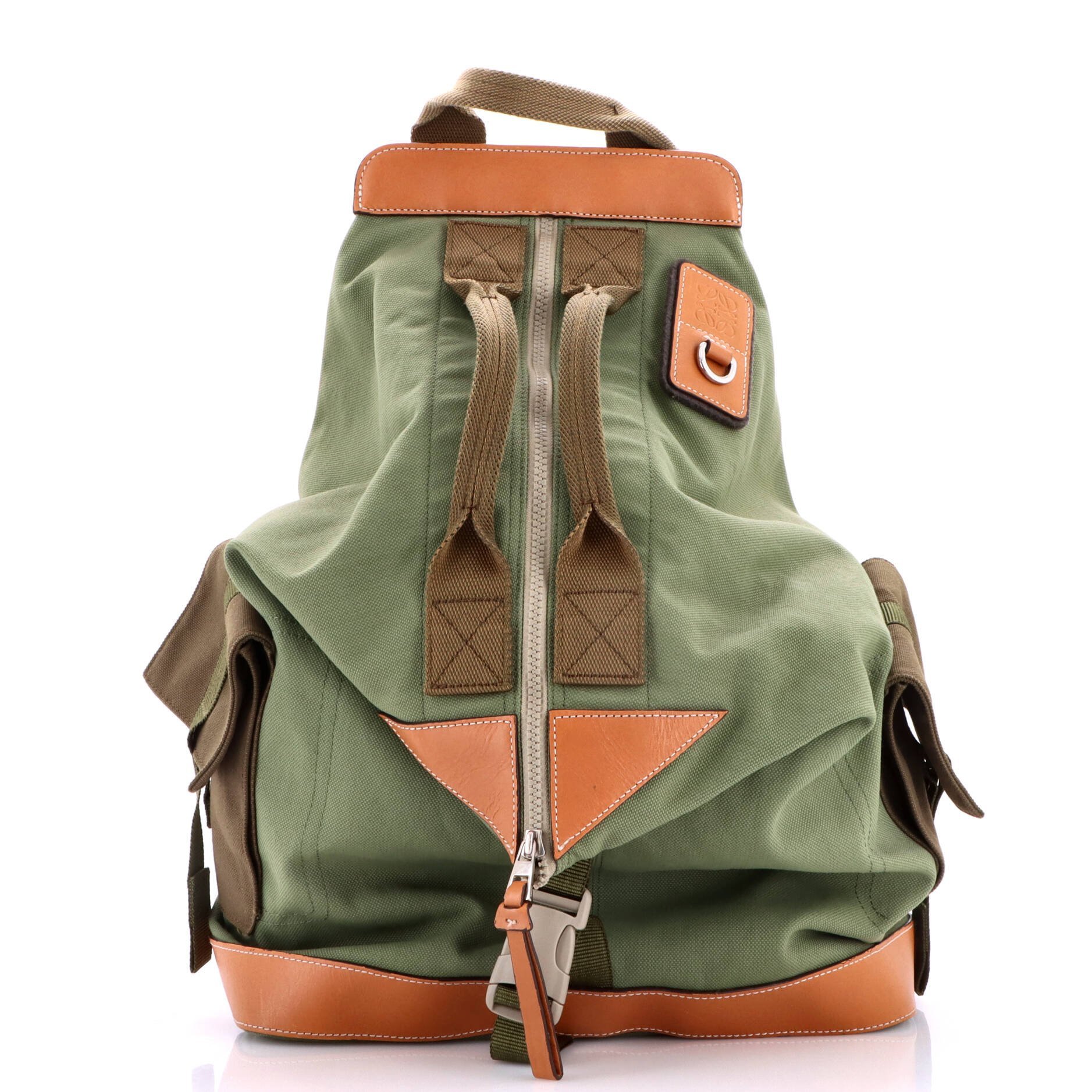 Leather backpack