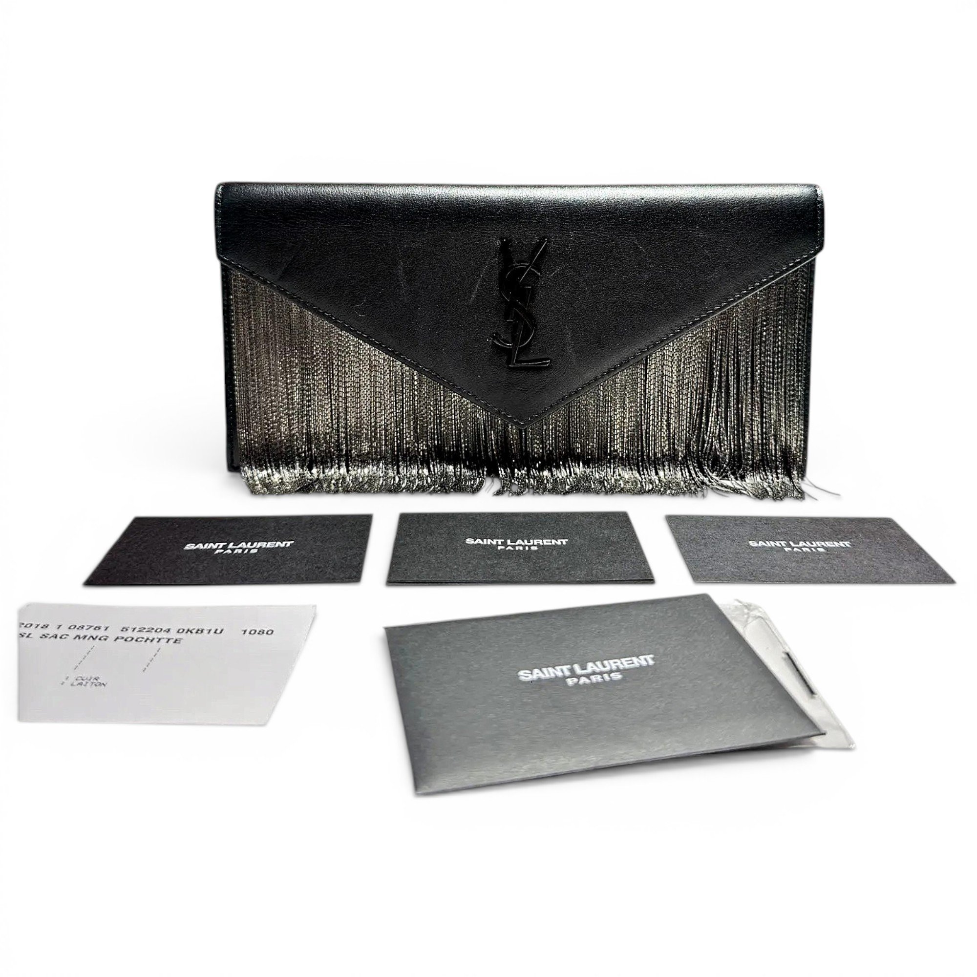 Cassandre leather clutch bag