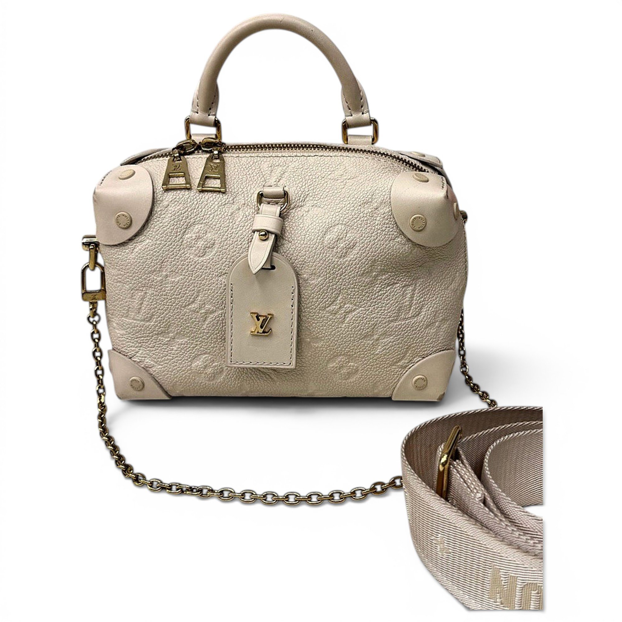 Petite Malle Souple leather handbag