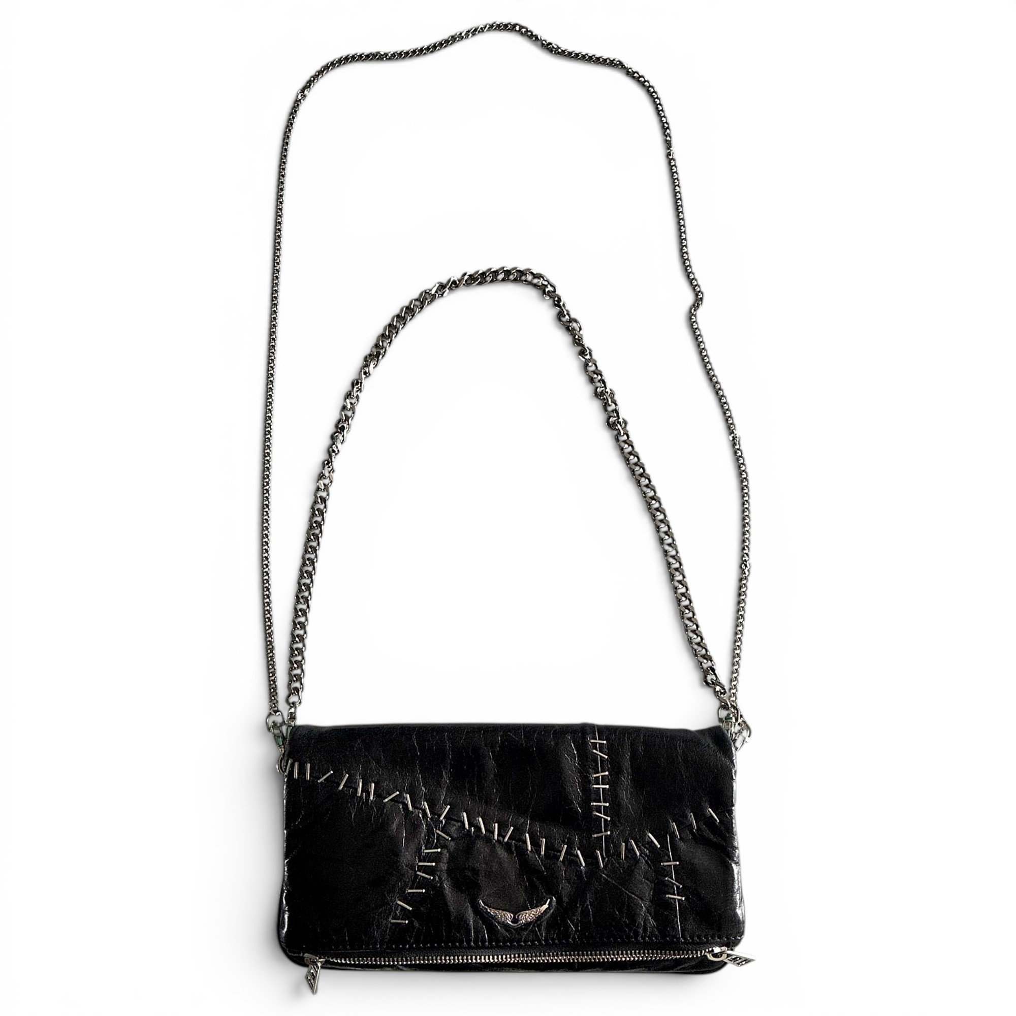 Rock leather crossbody bag