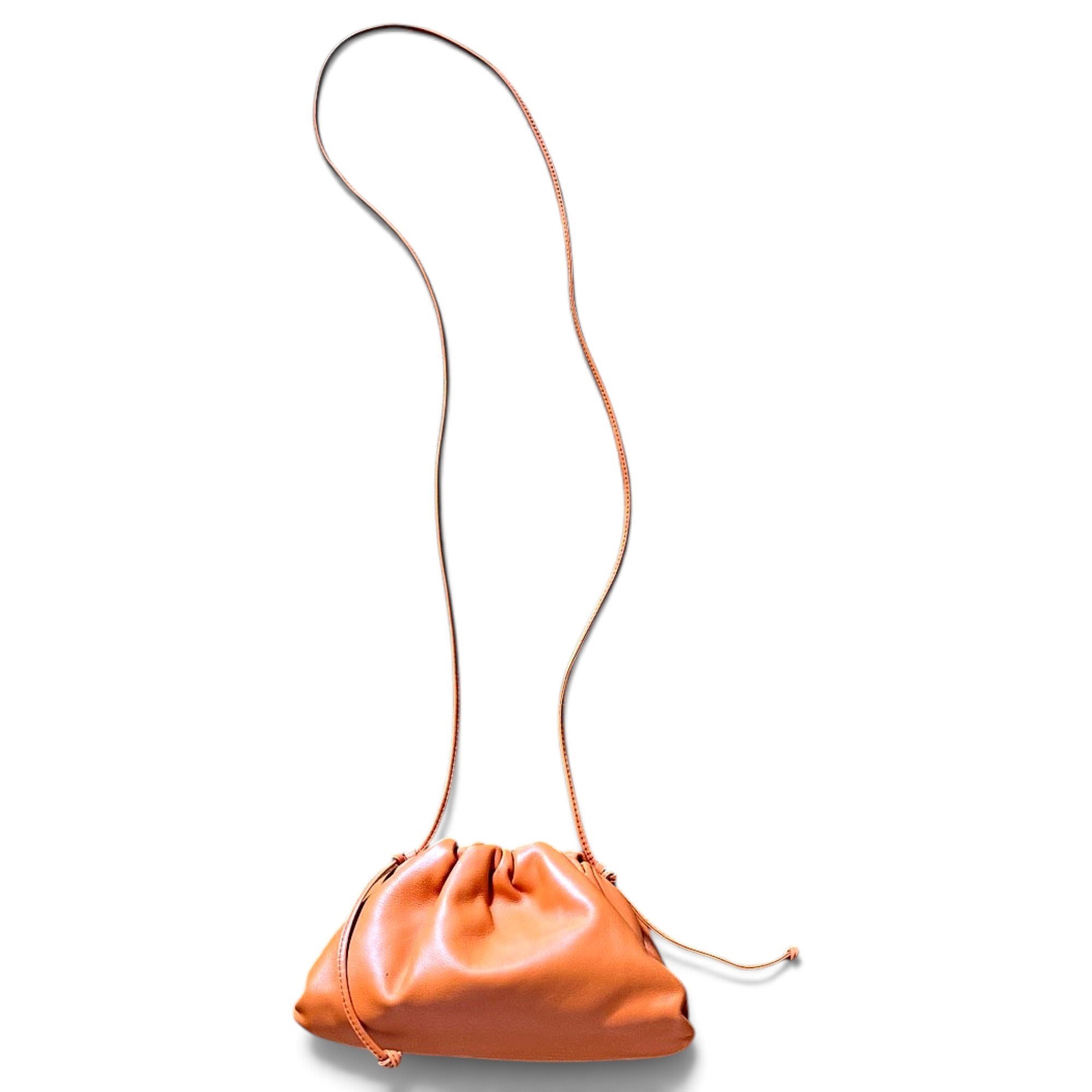 Pouch leather crossbody bag