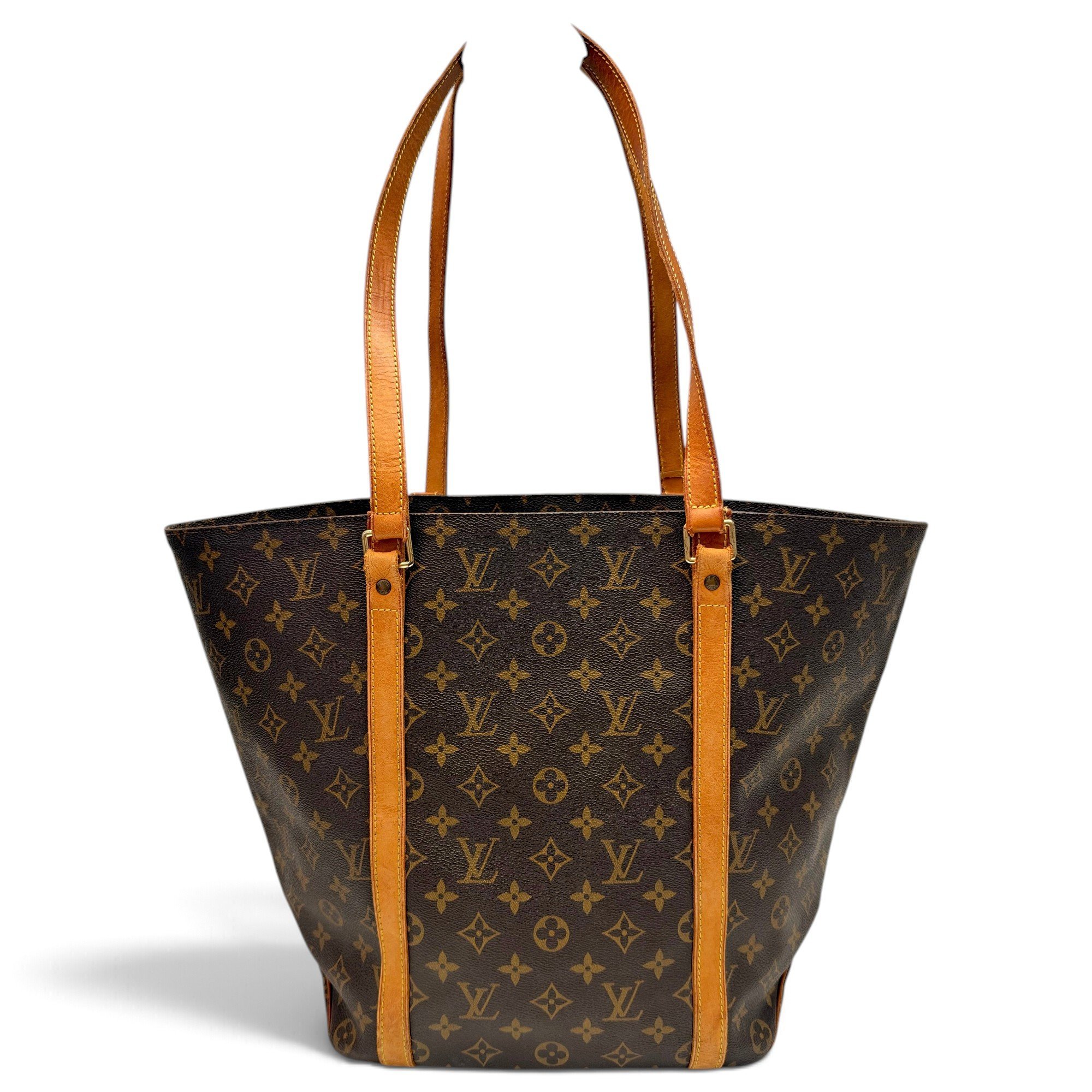 Shopping leather handbag