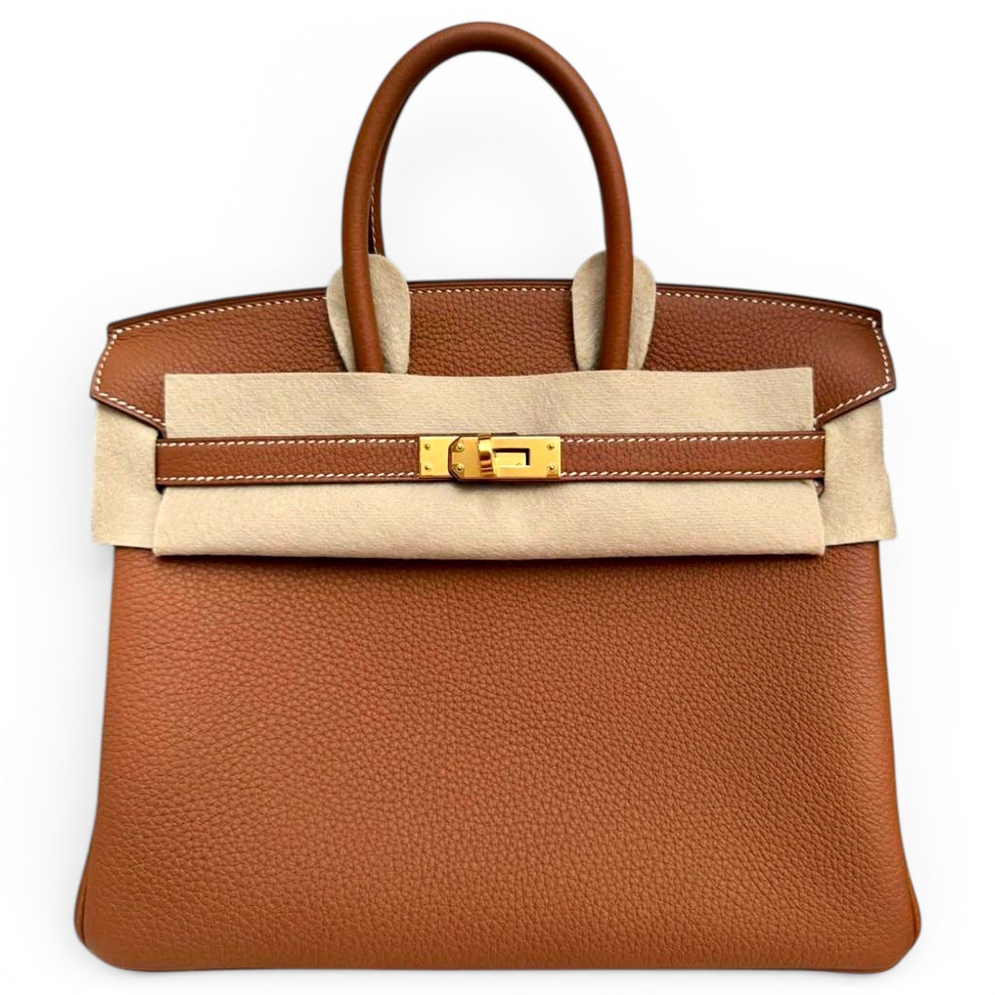 Birkin 25 leather handbag