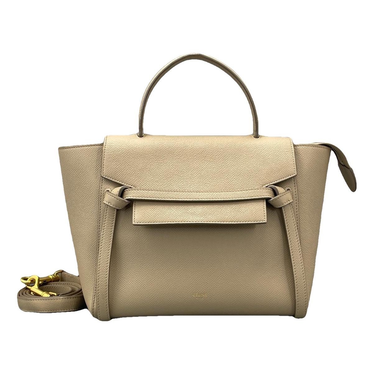 Belt leather handbag