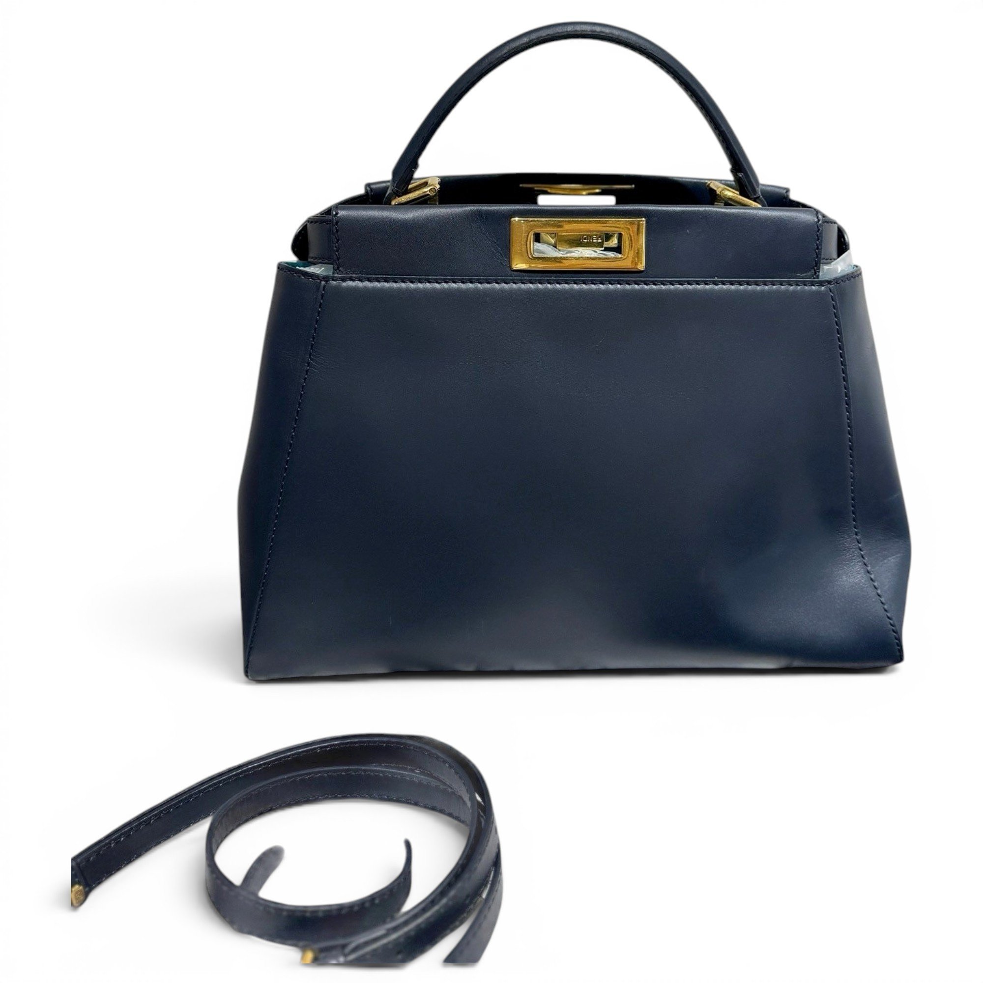 Peekaboo leather handbag
