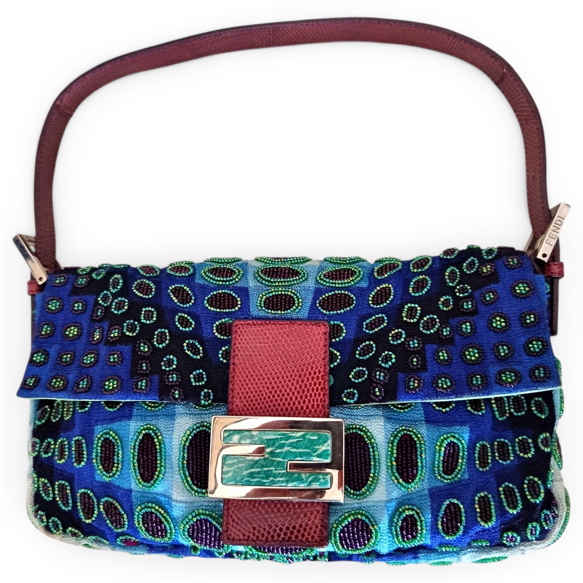 Baguette glitter handbag