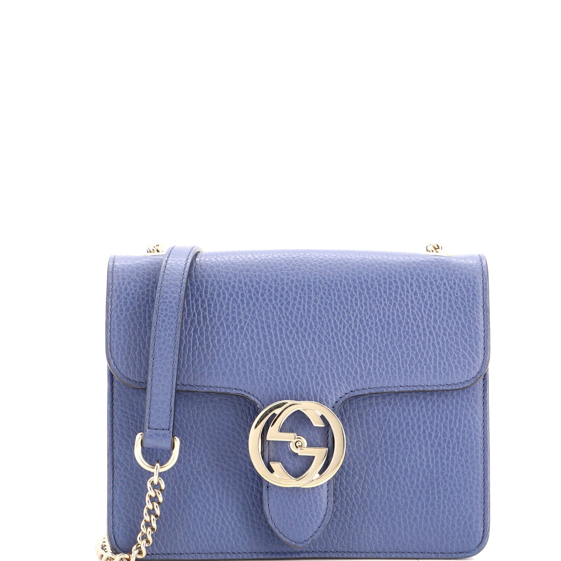 Interlocking Shoulder Bag Leather Small