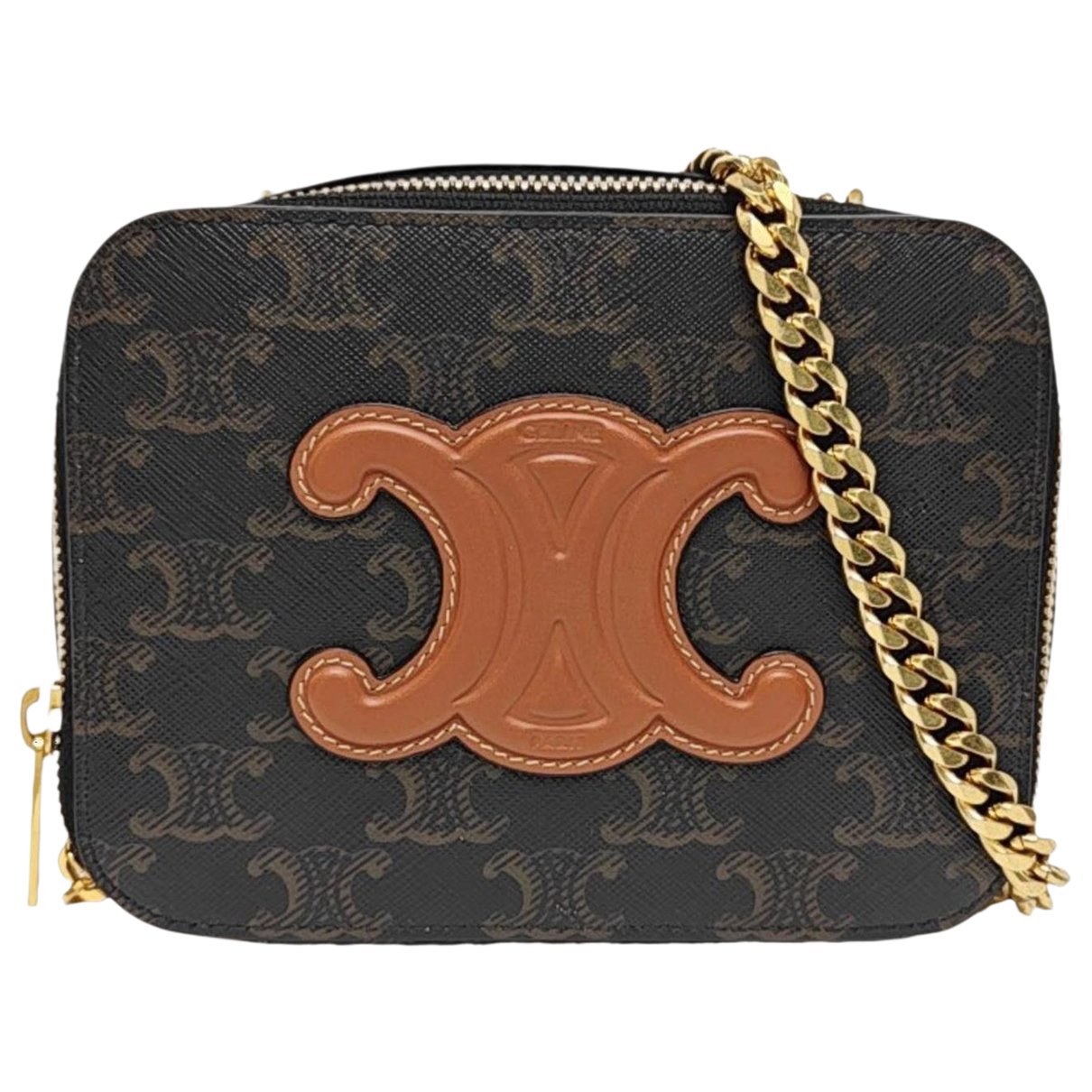 Triomphe leather crossbody bag