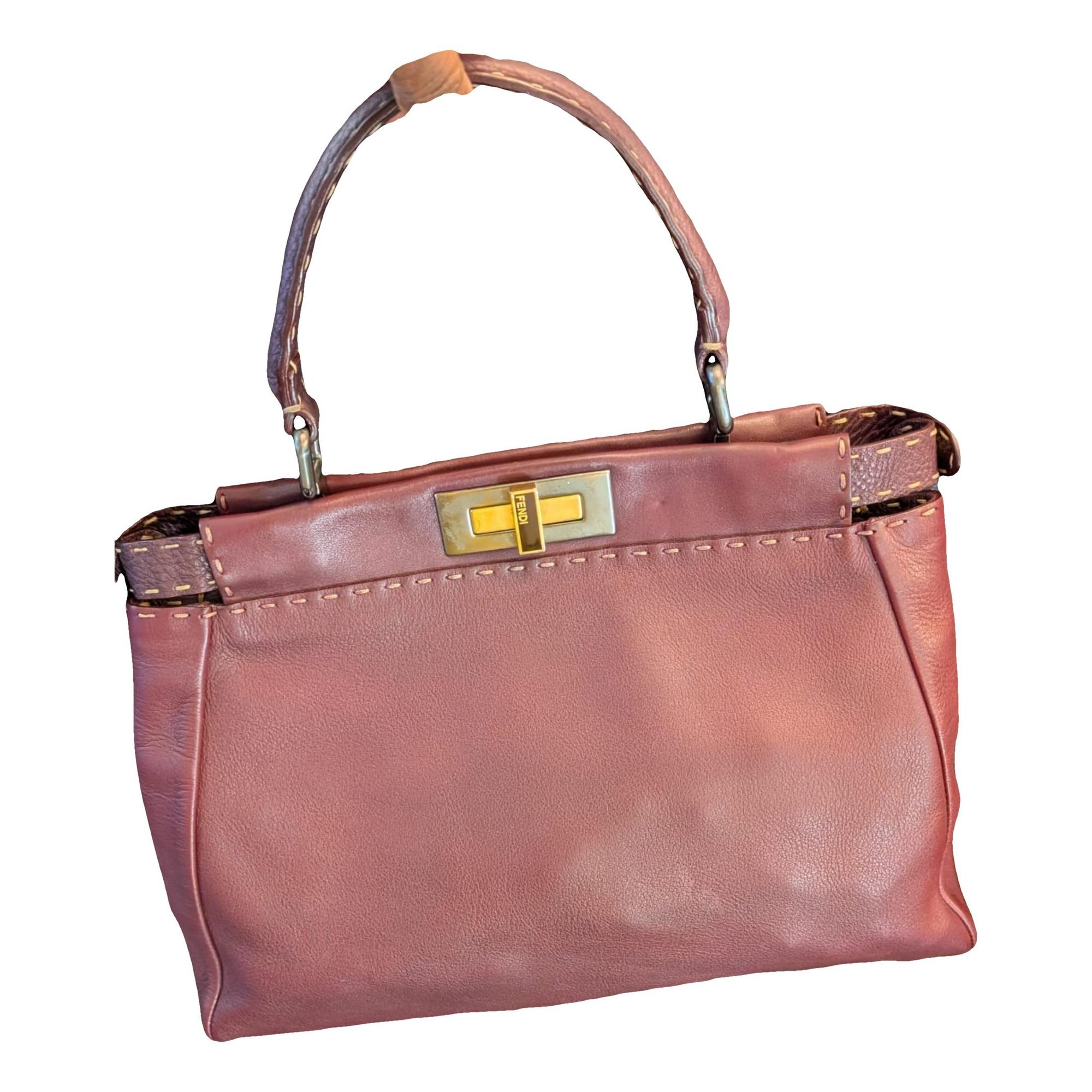 Peekaboo leather handbag