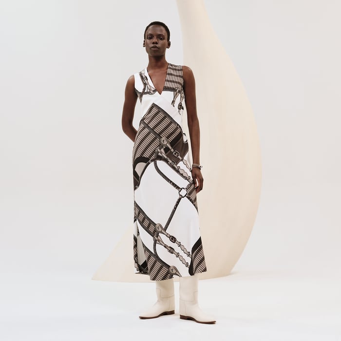 Blanc Cassé "Coaching Remix" Long Dress