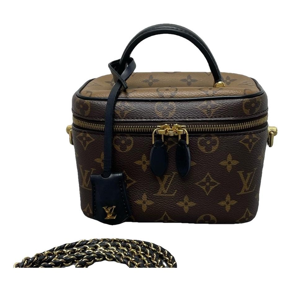 Vanity leather handbag