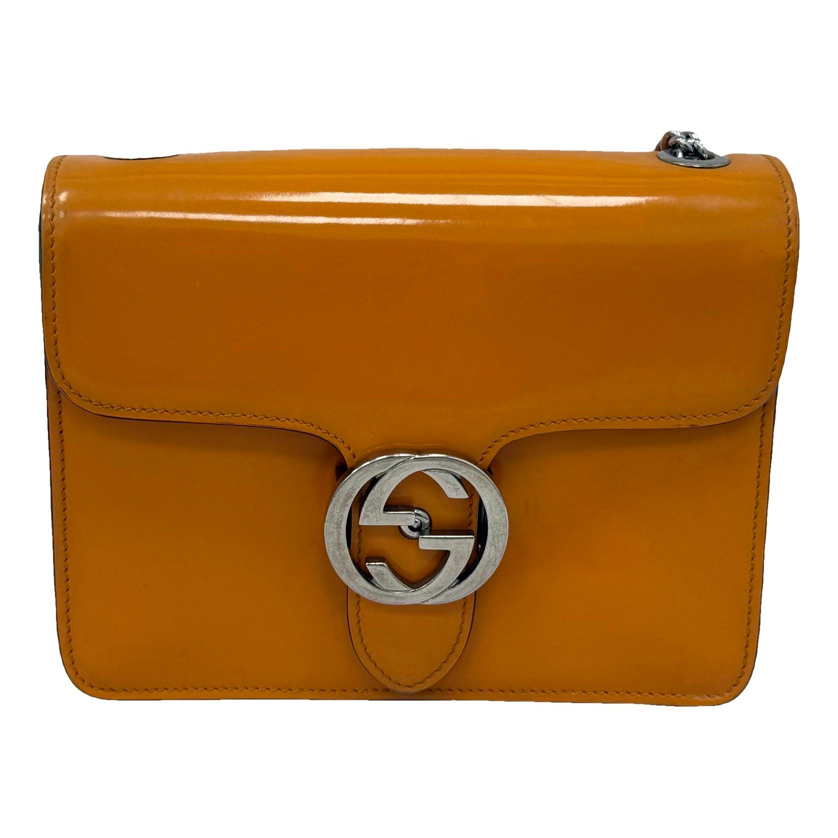 Patent leather handbag