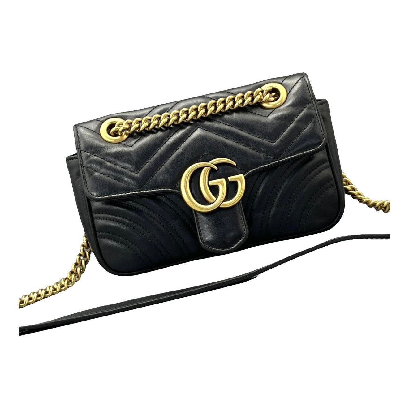 GG Marmont Flap leather handbag