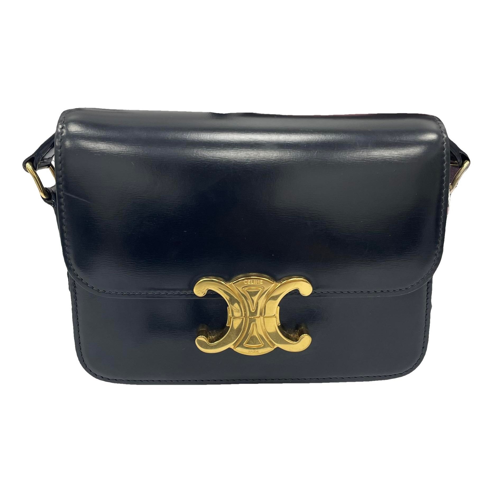 Triomphe leather handbag