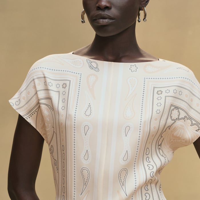 Blanc Perle "Candy Libris Bandana" Classic Tunic