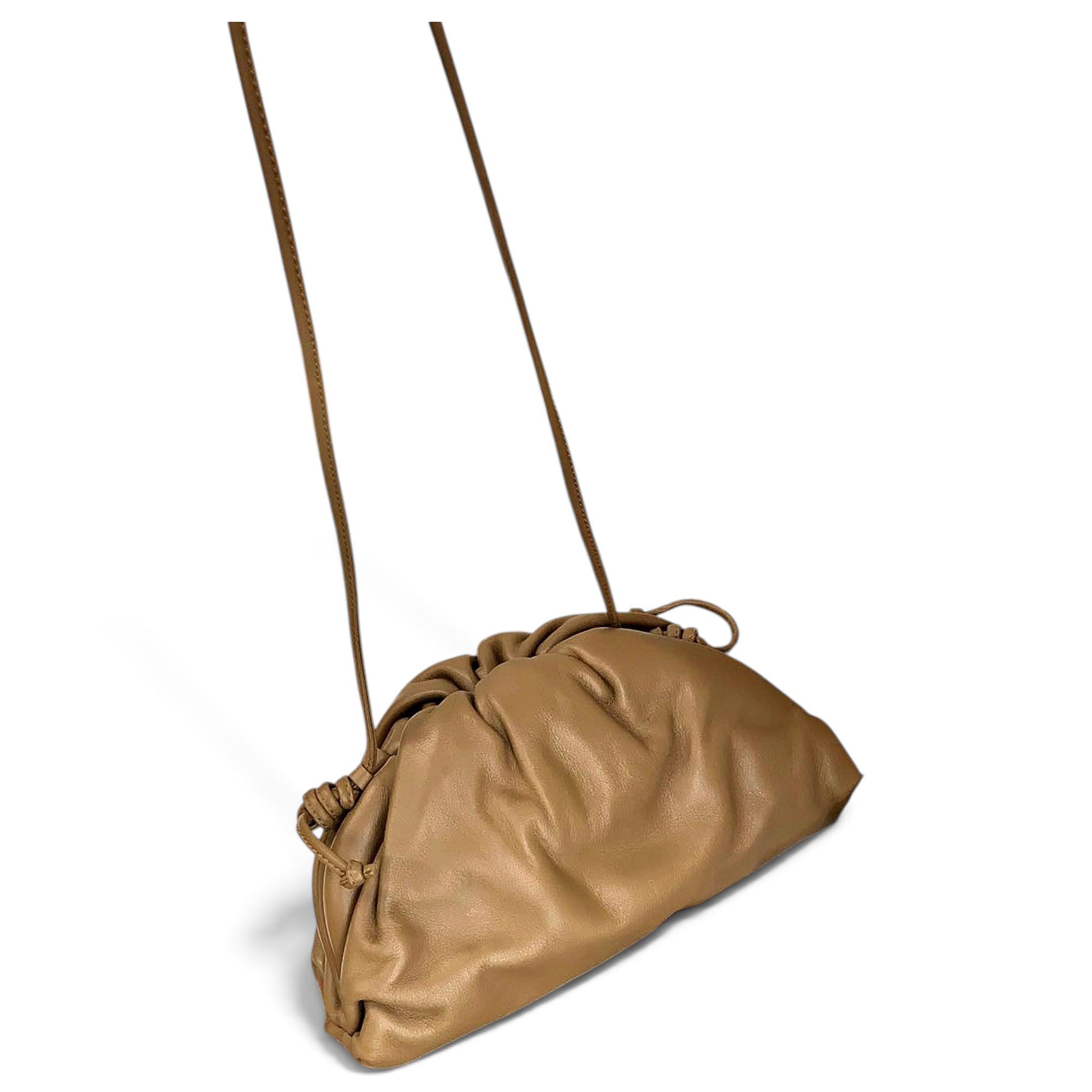 Pouch leather handbag