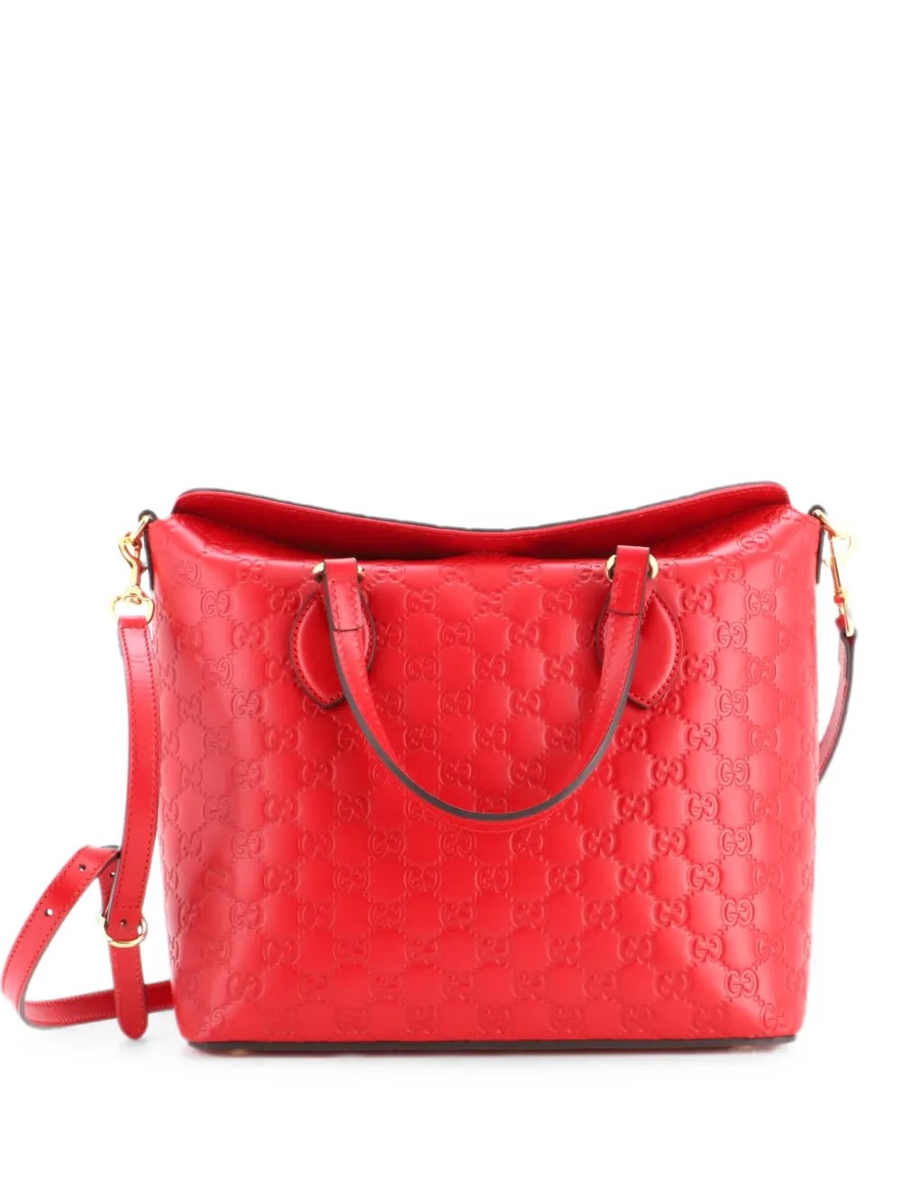 Signature Fold Over Tote Guccissima Leather Medium satchel