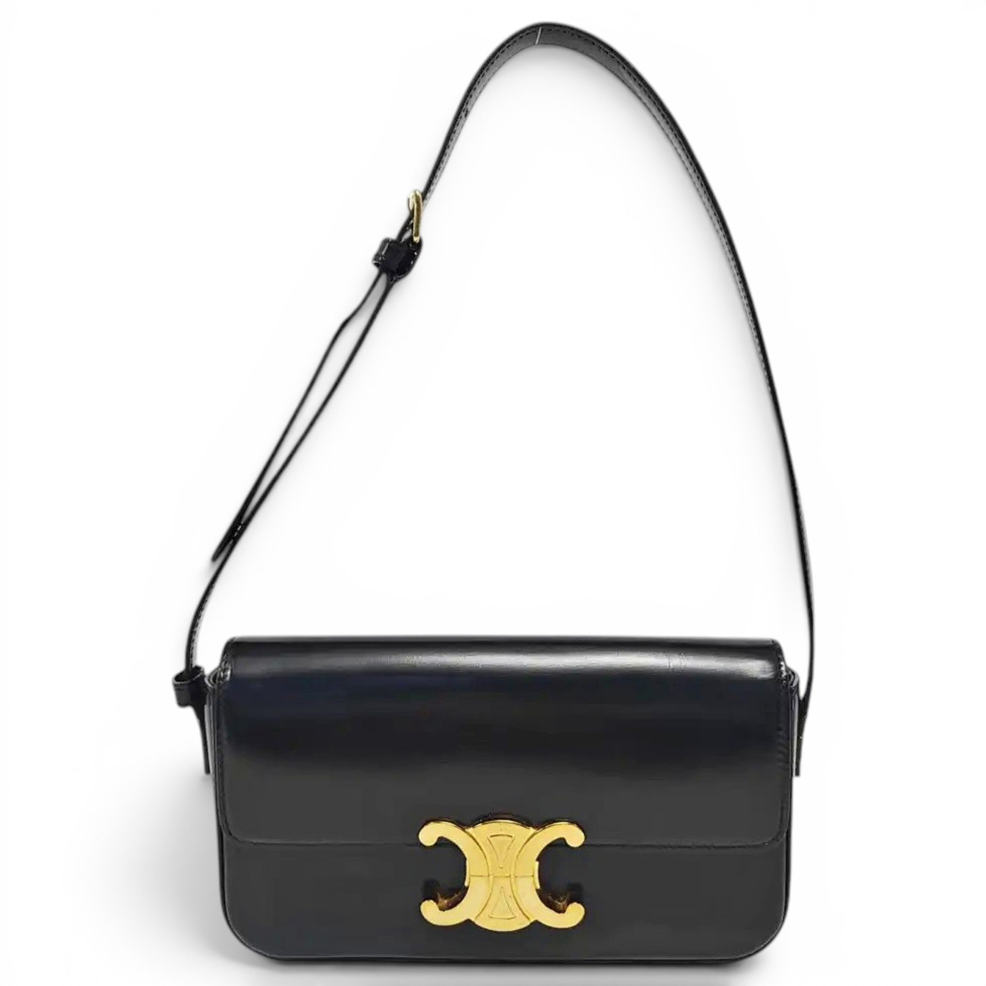 Triomphe leather handbag