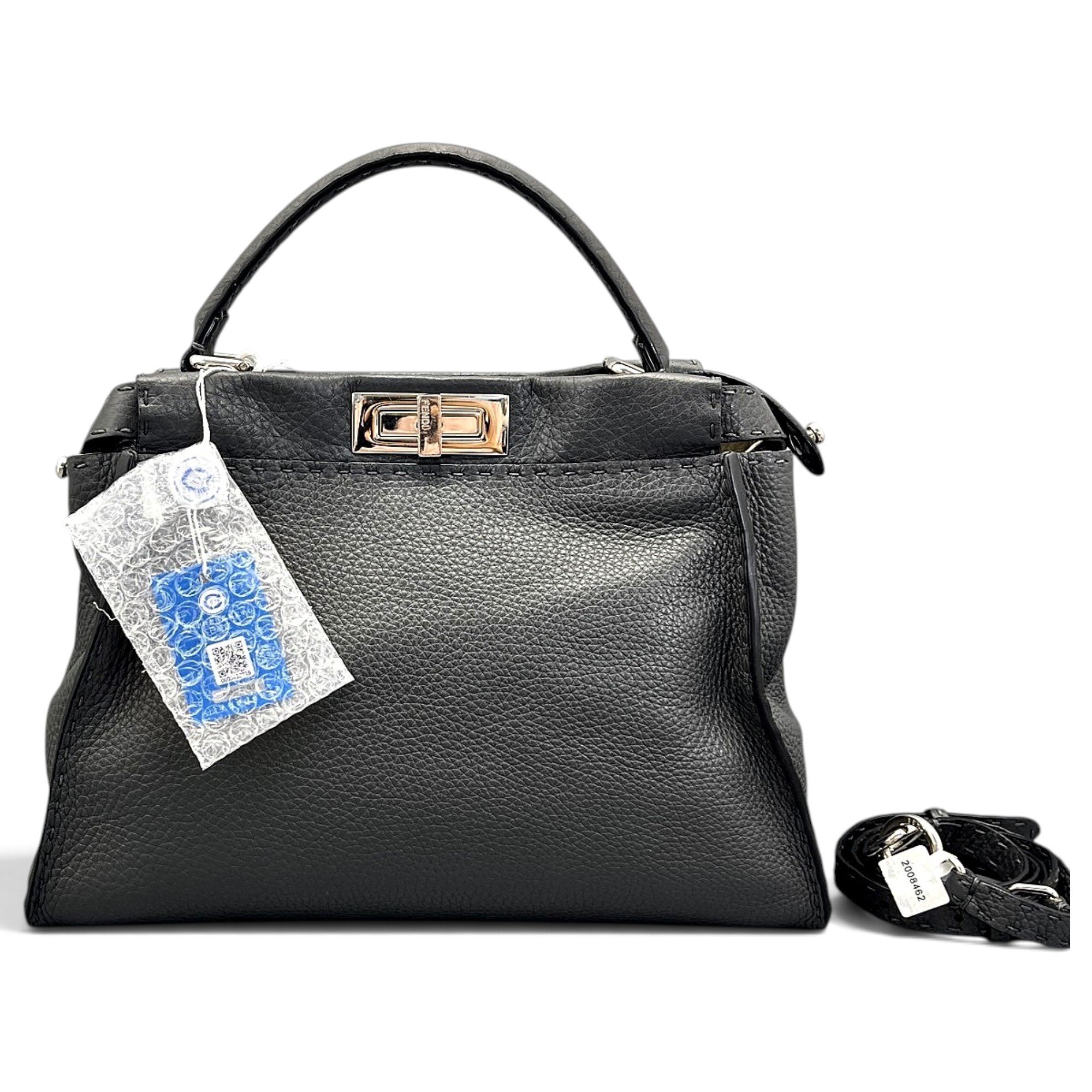 Peekaboo leather handbag