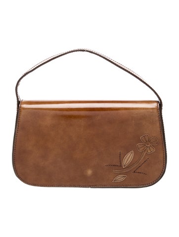 Prada Spazzolato Leather Shoulder Bag Vintage