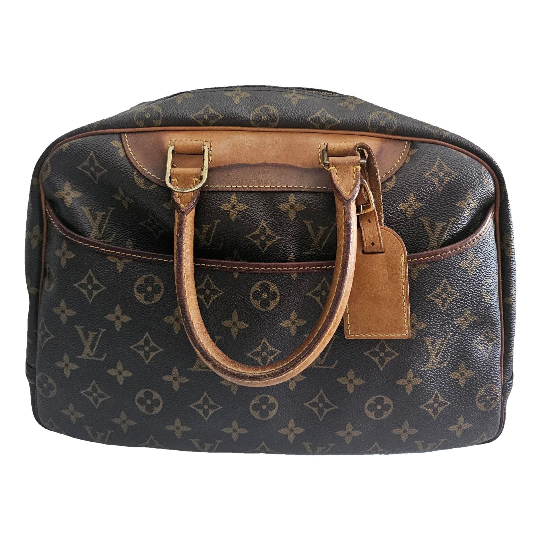 Deauville leather bowling bag
