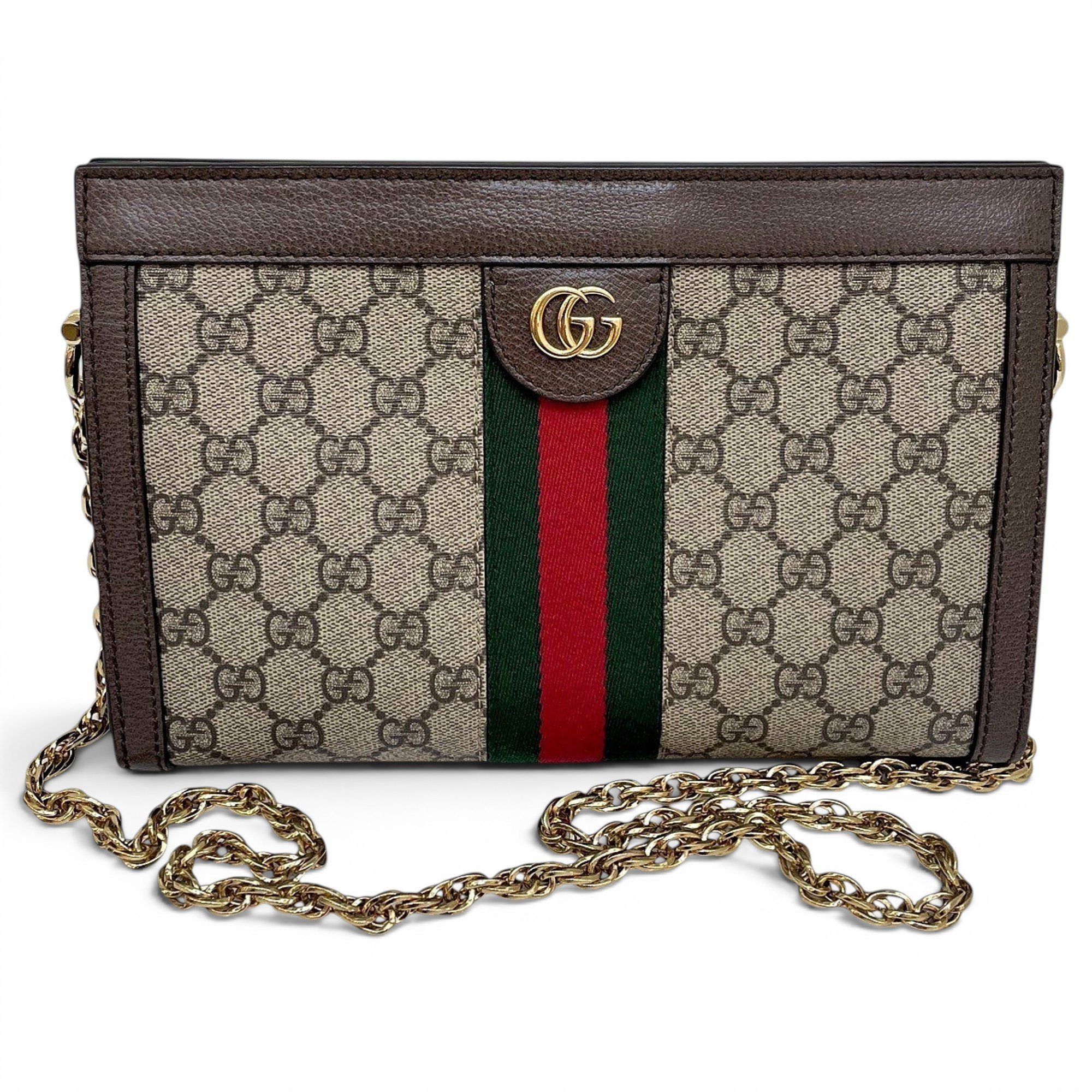 Ophidia Chain leather handbag