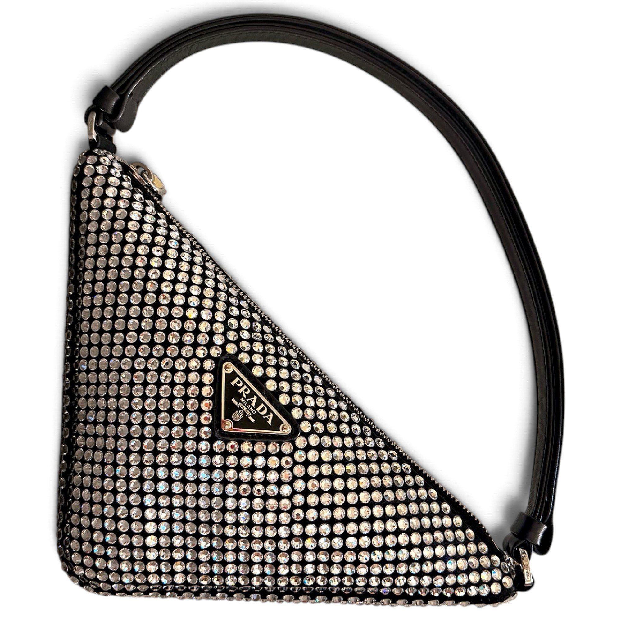 Triangle cloth handbag