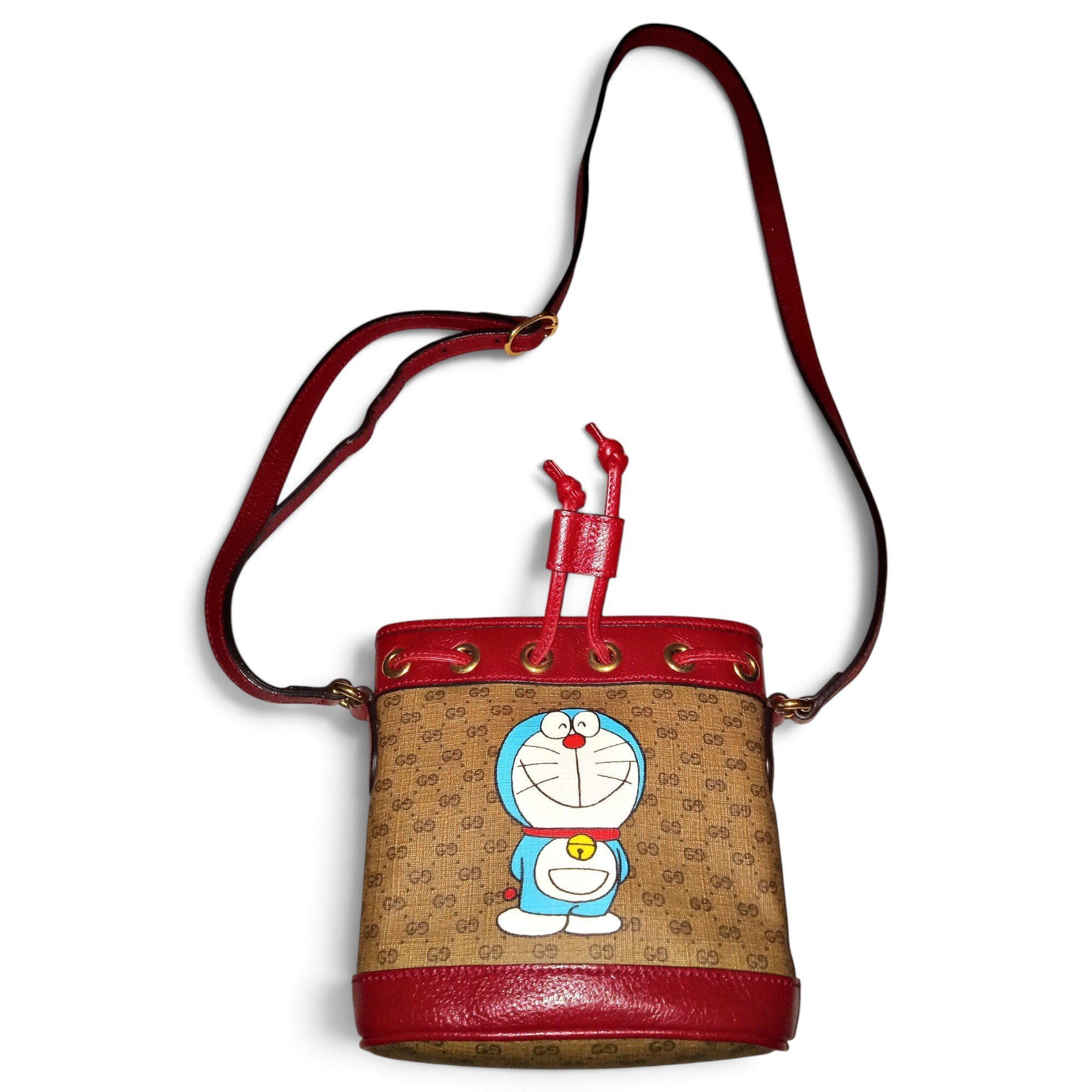Ophidia Bucket leather crossbody bag