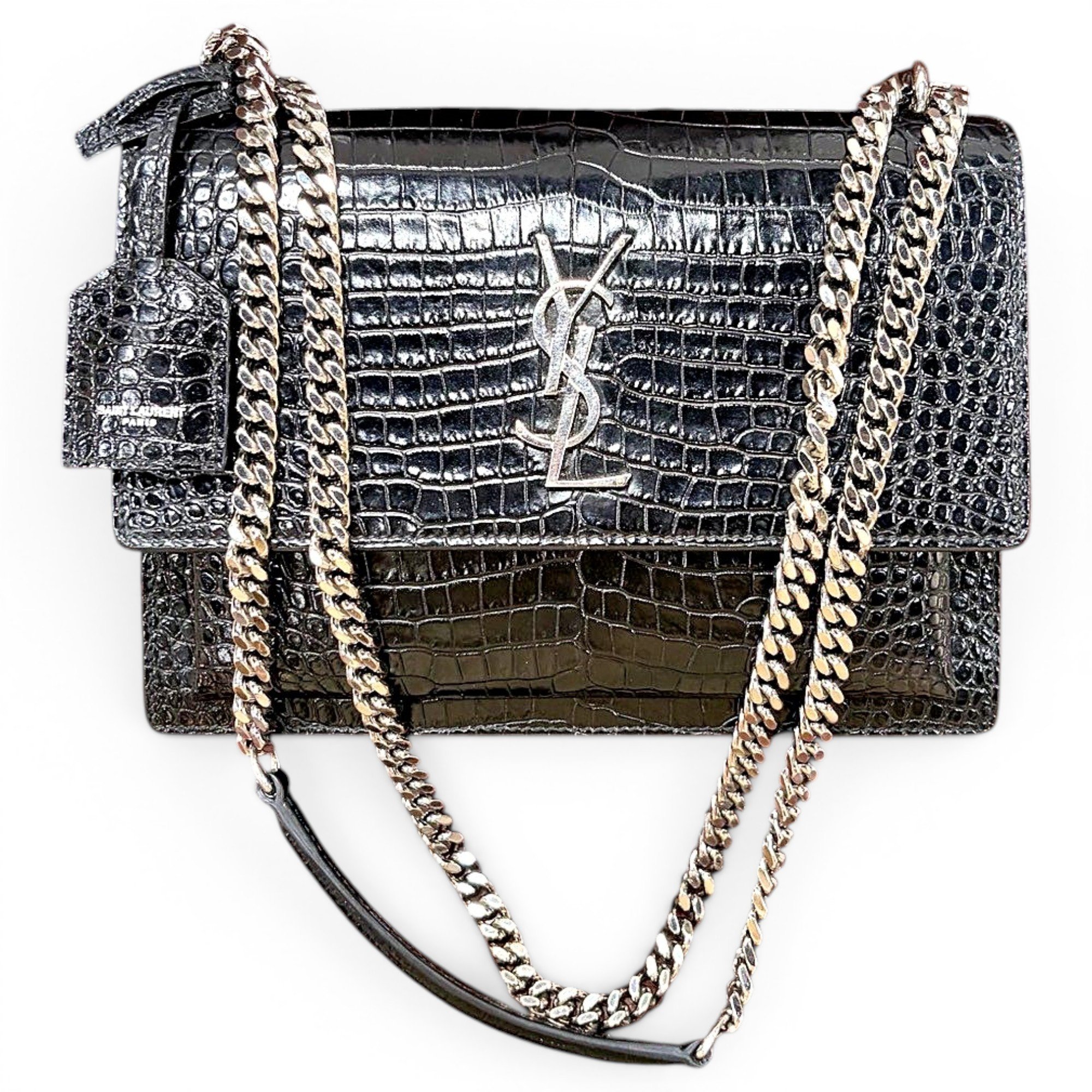 Sunset leather handbag