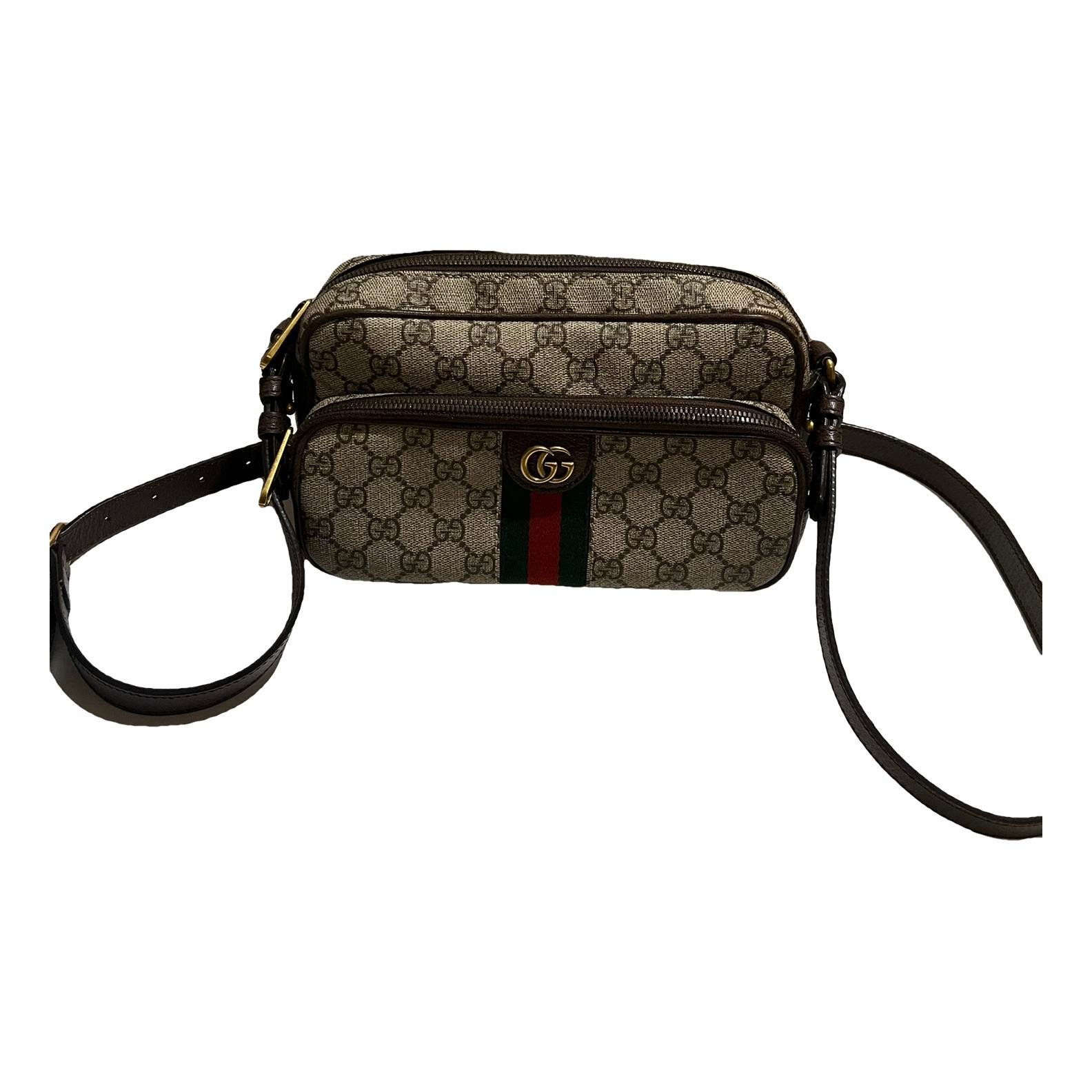 Ophidia leather crossbody bag