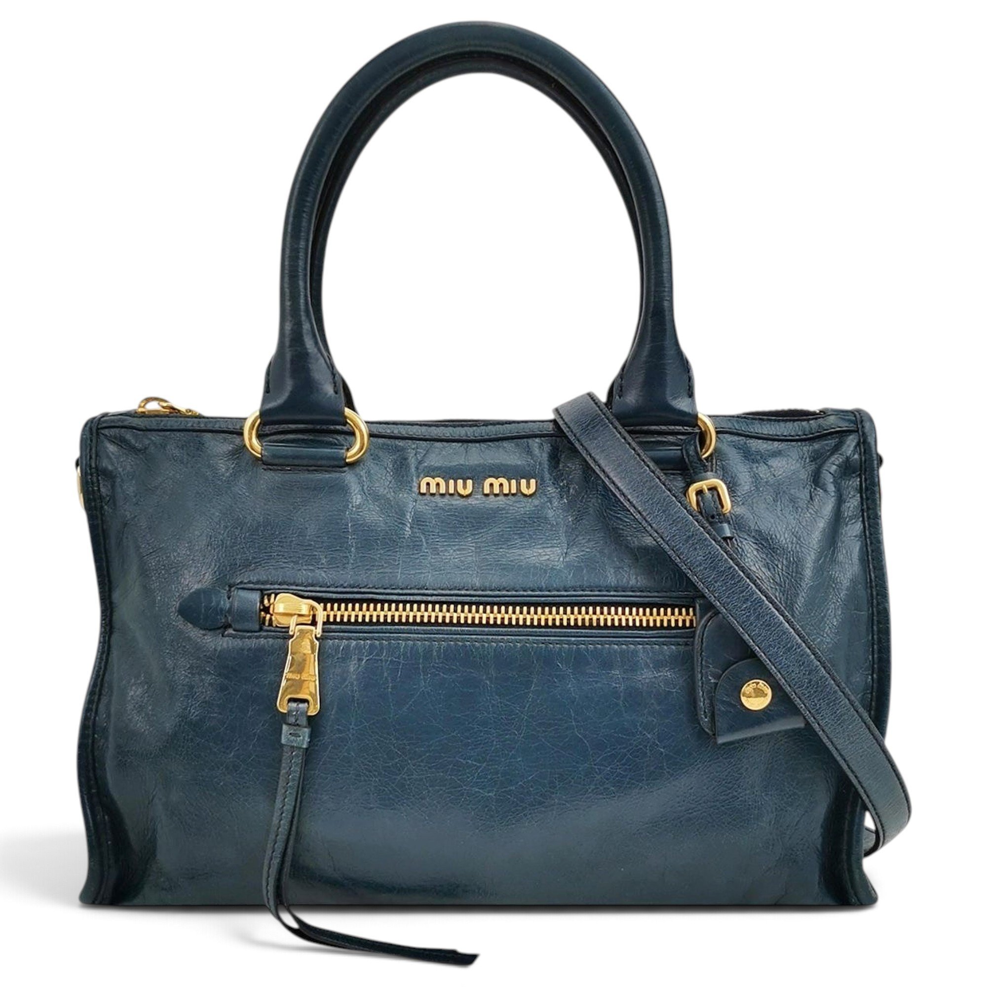 Vitello leather handbag