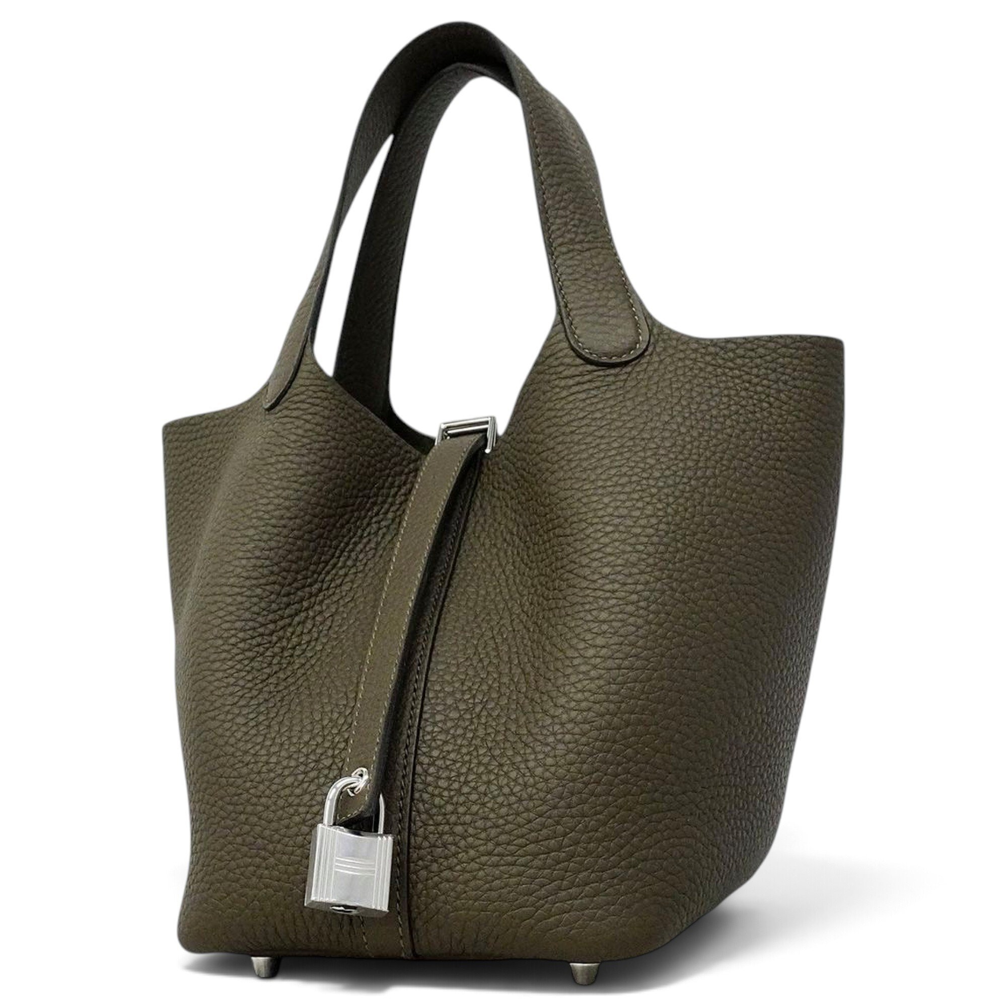 Picotin leather handbag