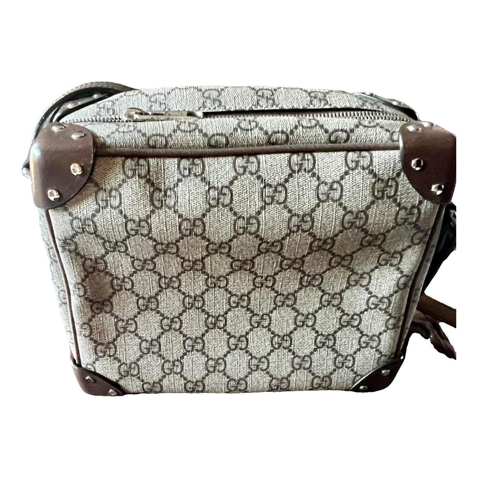 Globe-Trotter cloth handbag