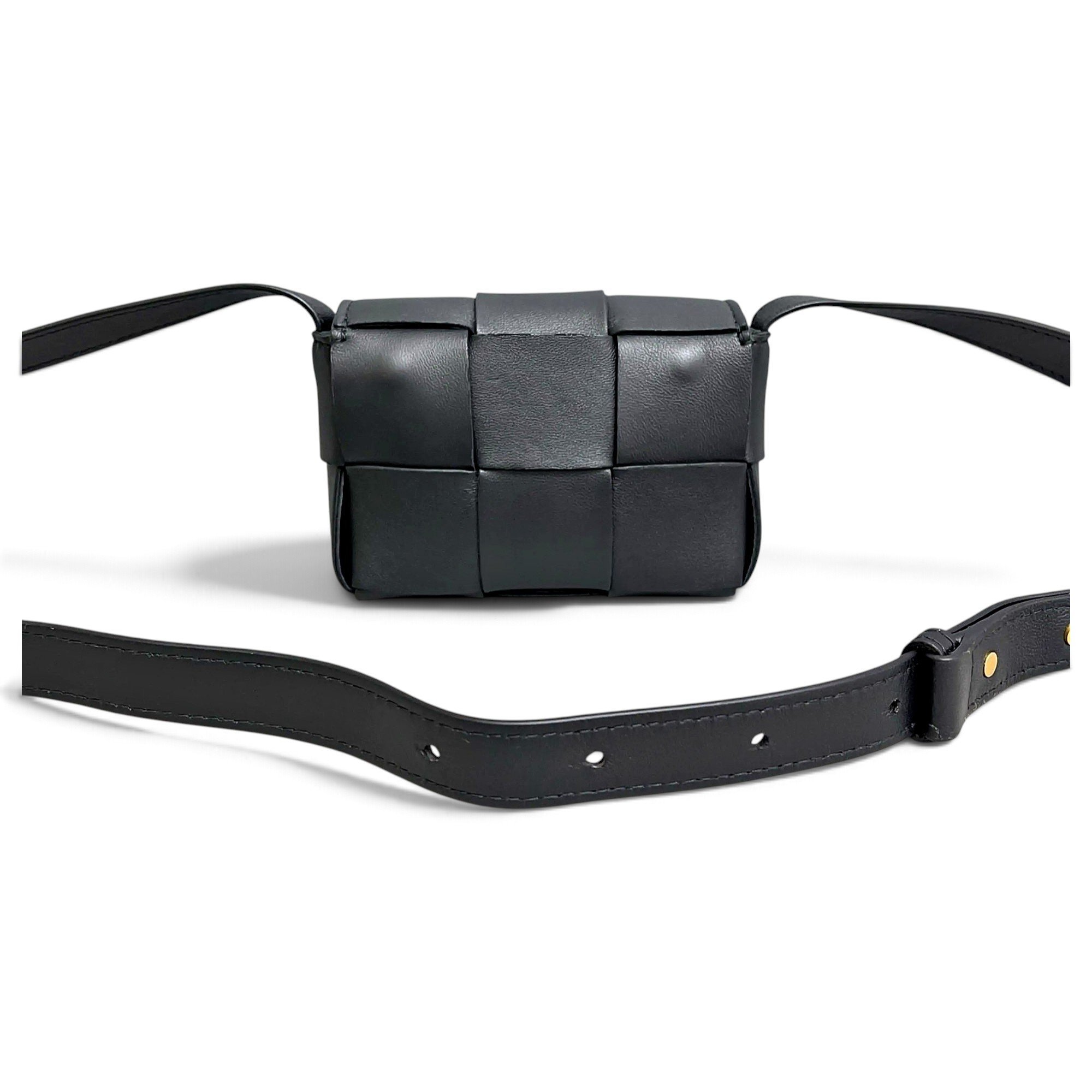 Cassette leather crossbody bag