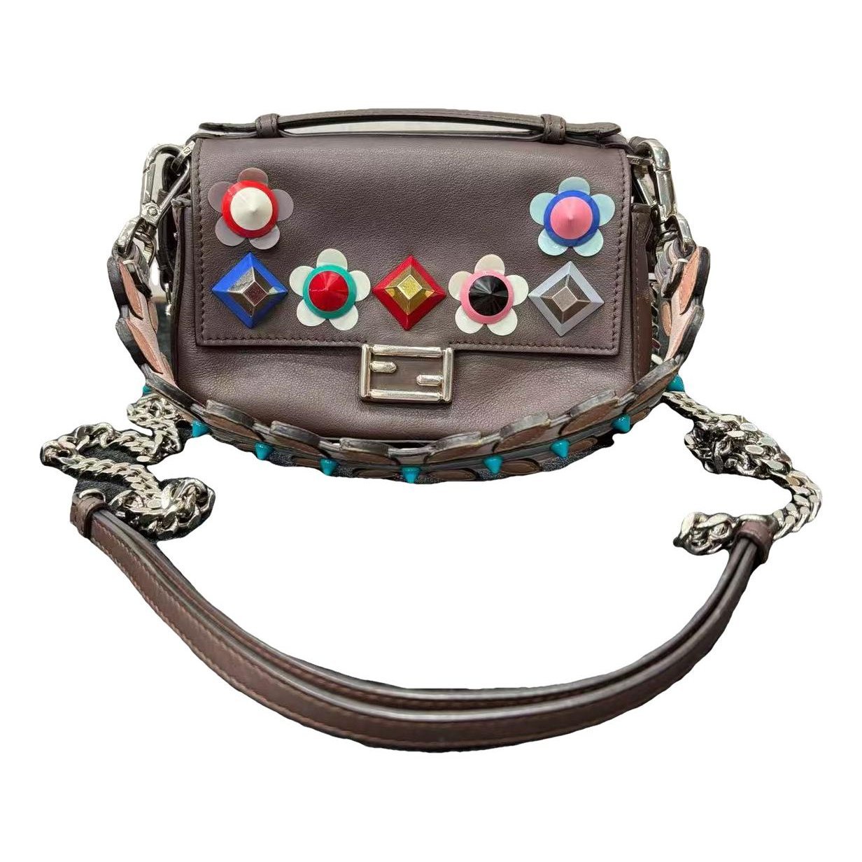 Baguette leather handbag