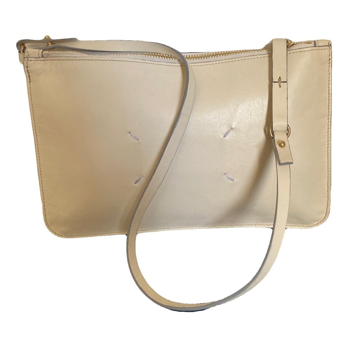 Leather clutch bag