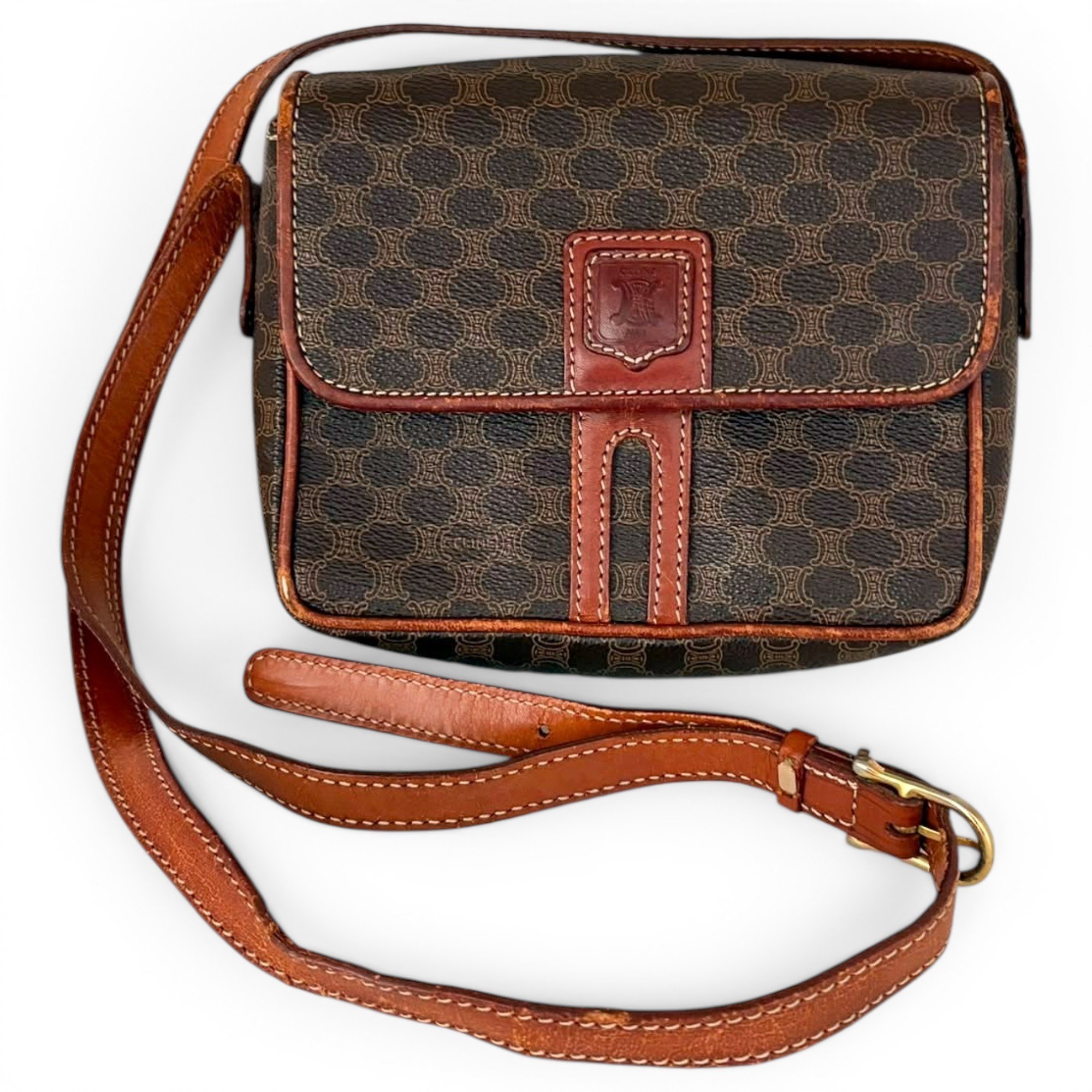 Leather crossbody bag