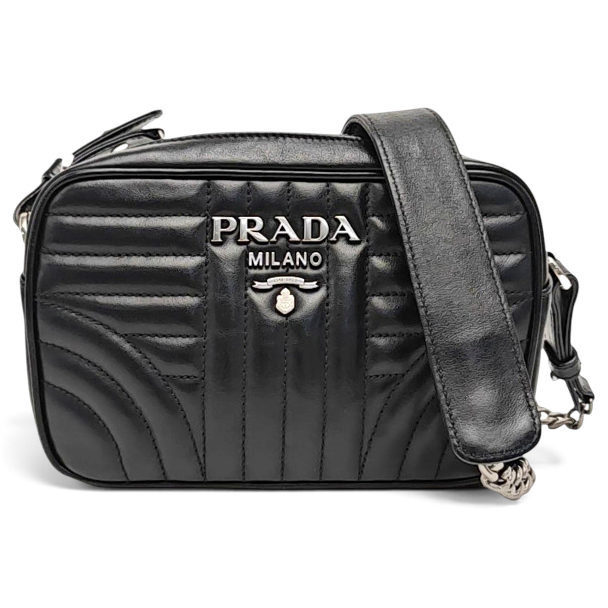 Diagramme leather handbag