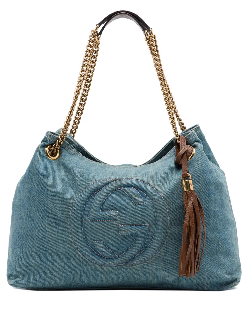 2016-2026 Medium Denim Soho Chain tote bag