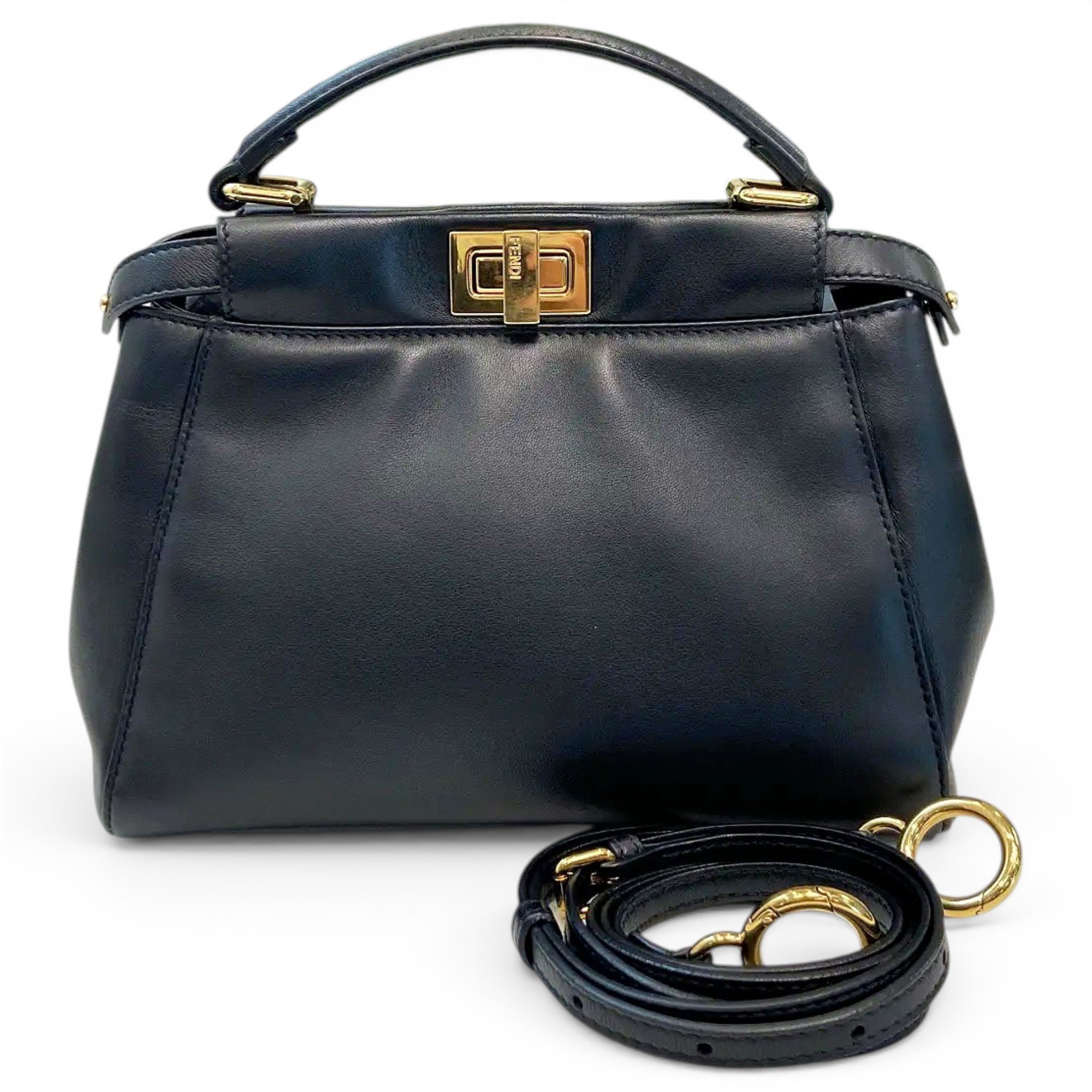 Peekaboo leather handbag