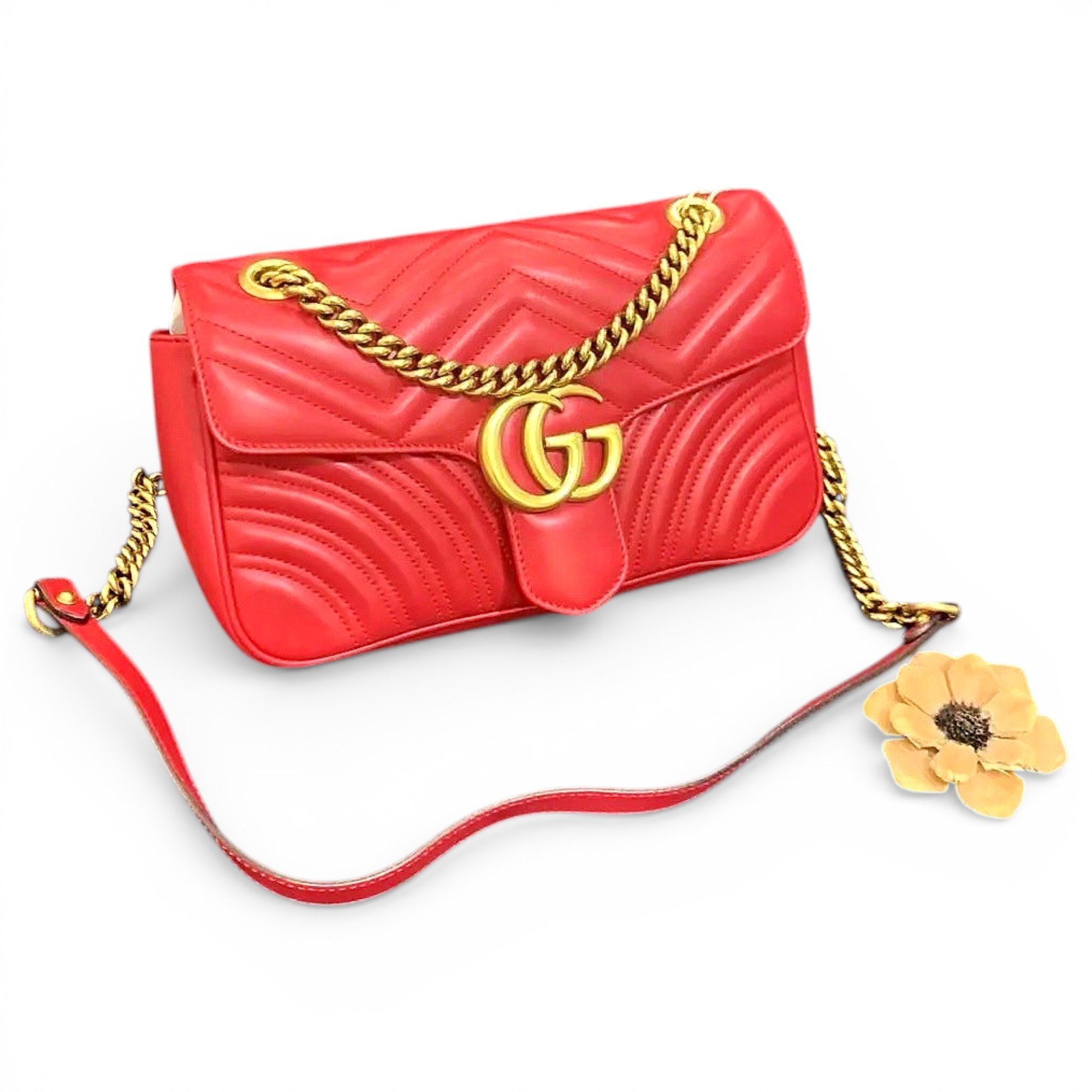 GG Marmont Flap leather handbag