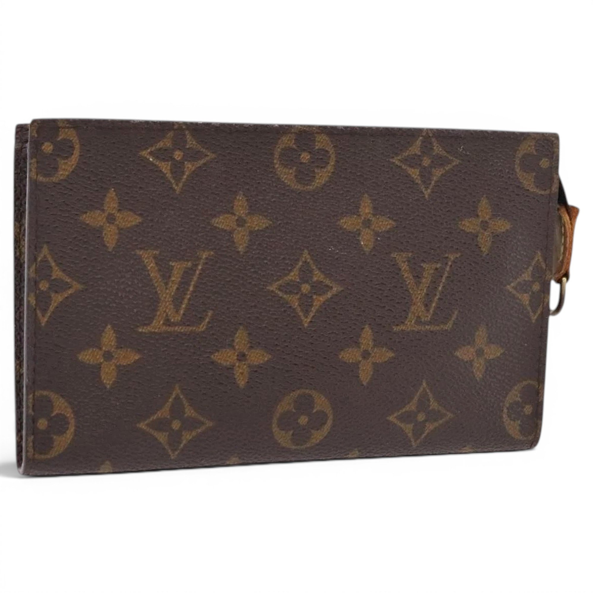 Leather clutch bag