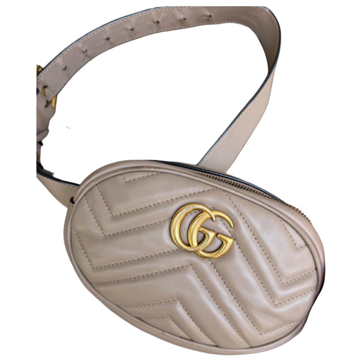 GG Marmont Oval leather handbag