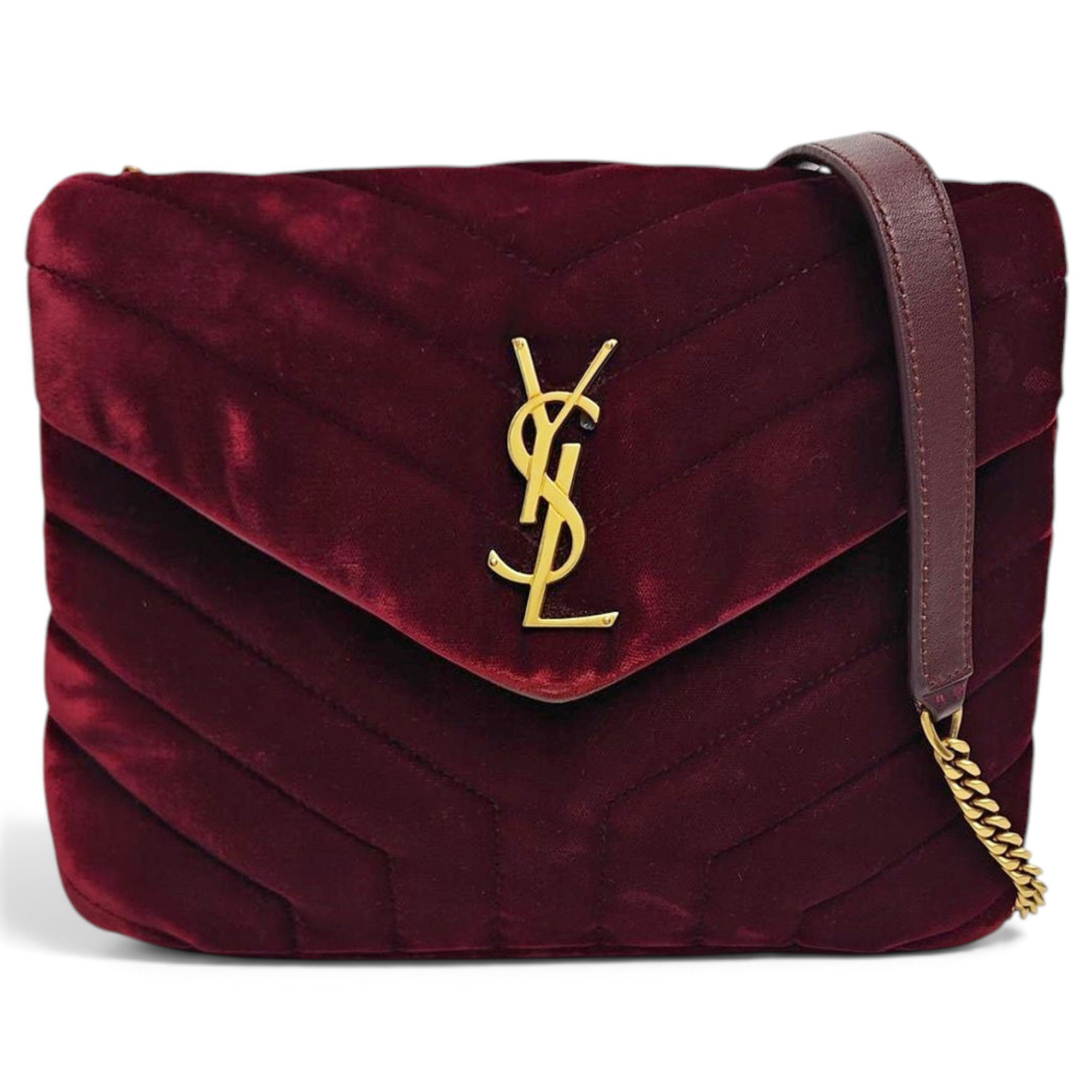 Loulou velvet crossbody bag