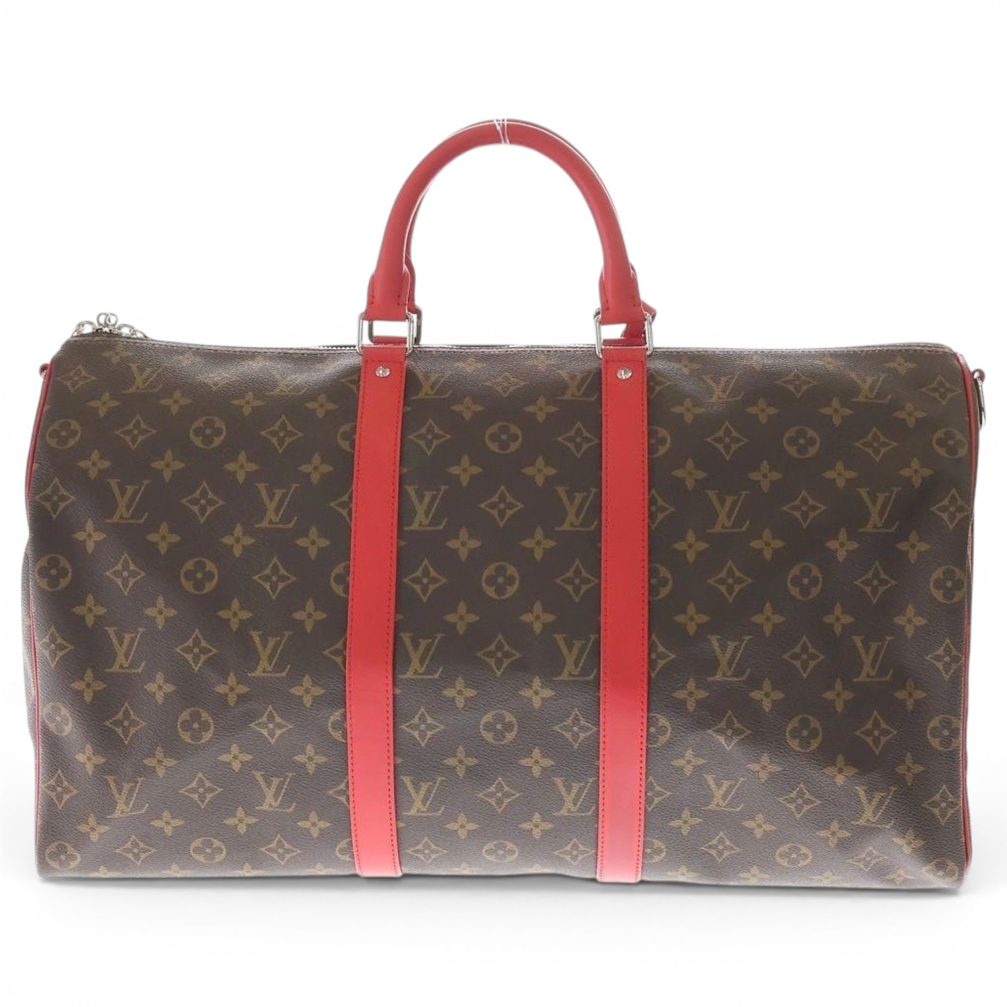 Keepall leather travel bag