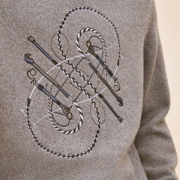Basalte Cashmere "Fouets & Badines" Crewneck Sweater