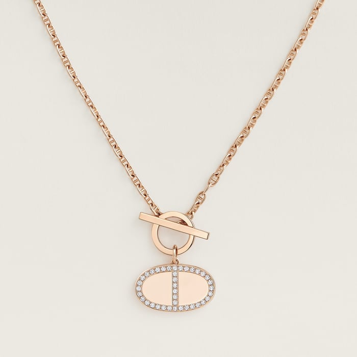 Sans Coloris Chaine d'Ancre Contour Pendant