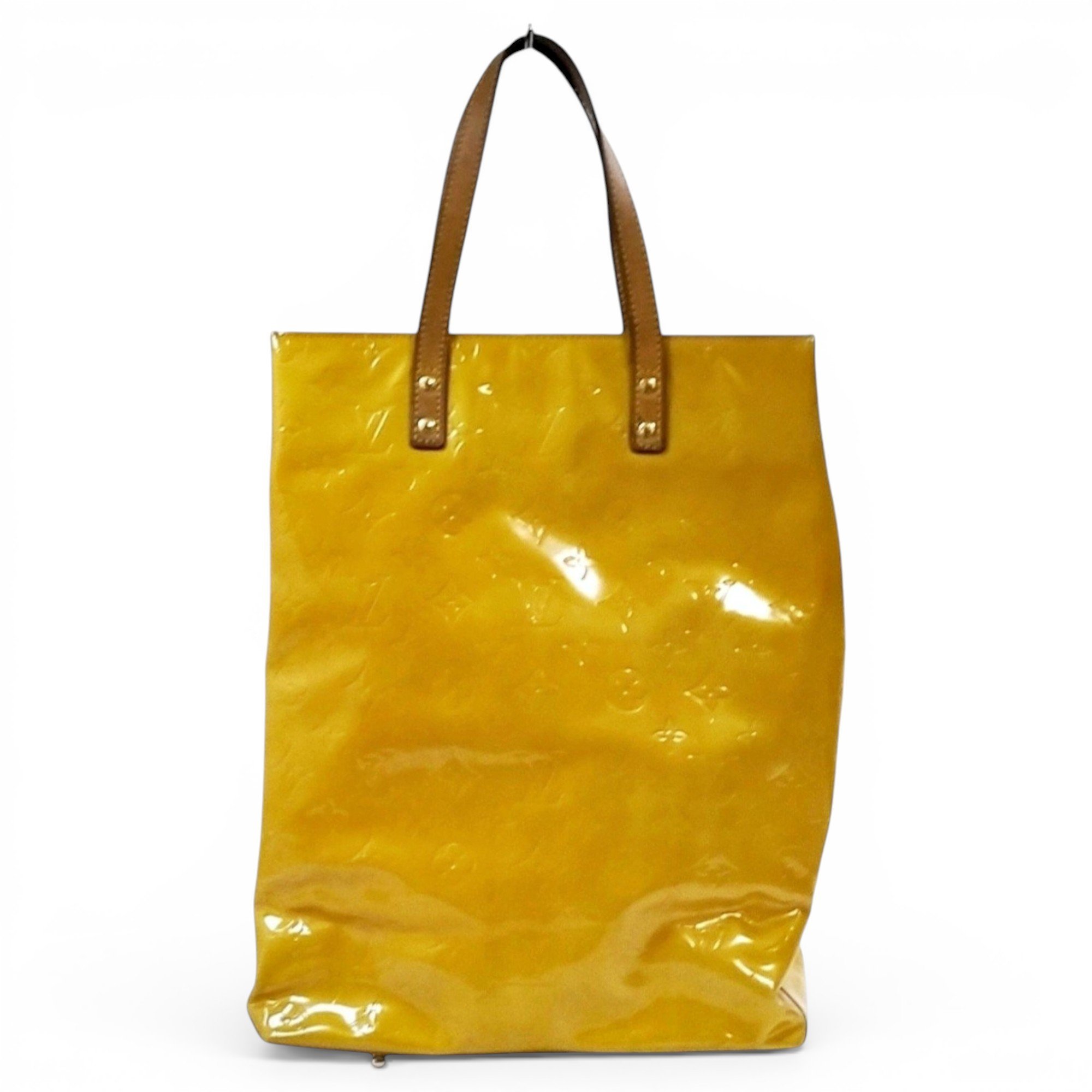 Reade patent leather handbag