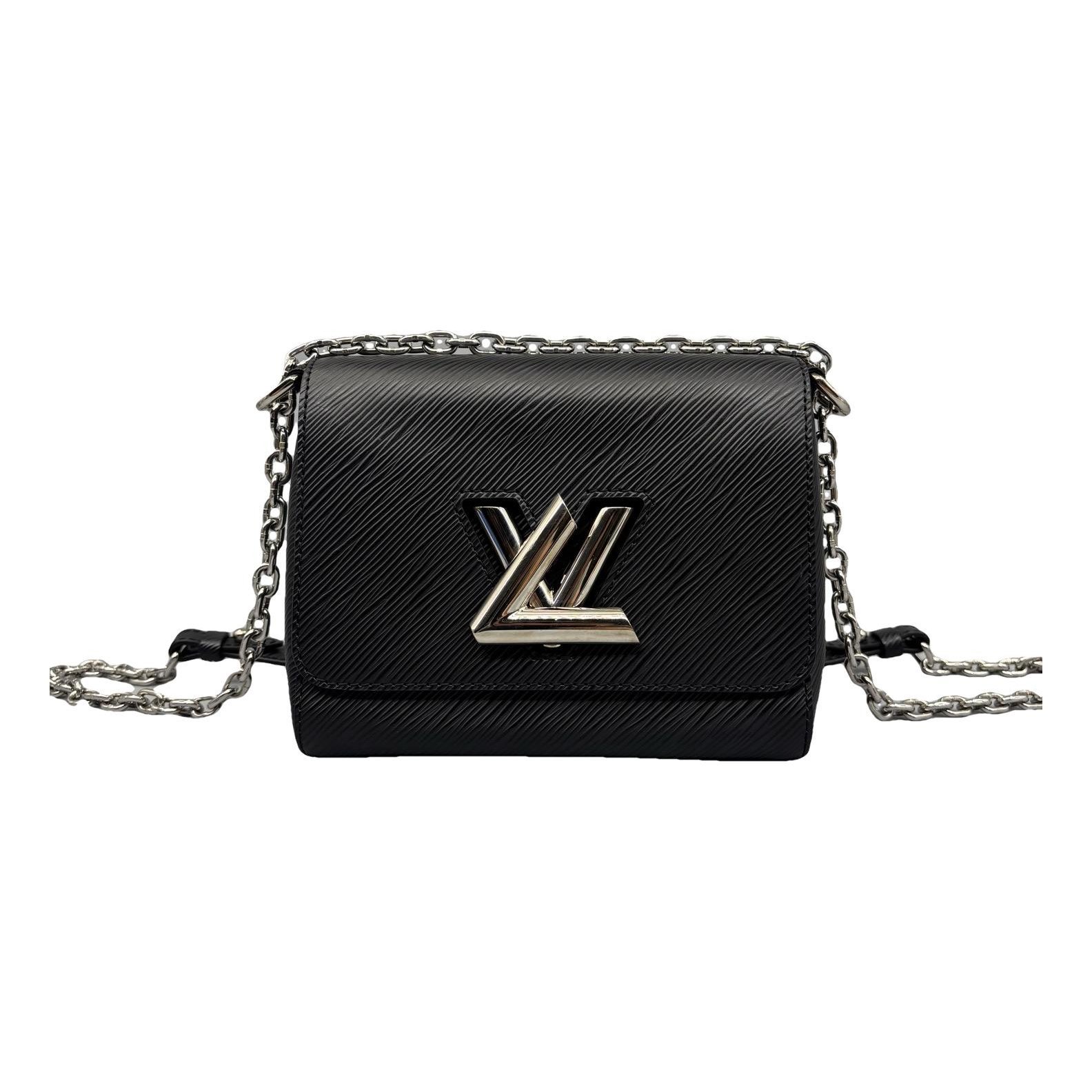 Twist leather handbag
