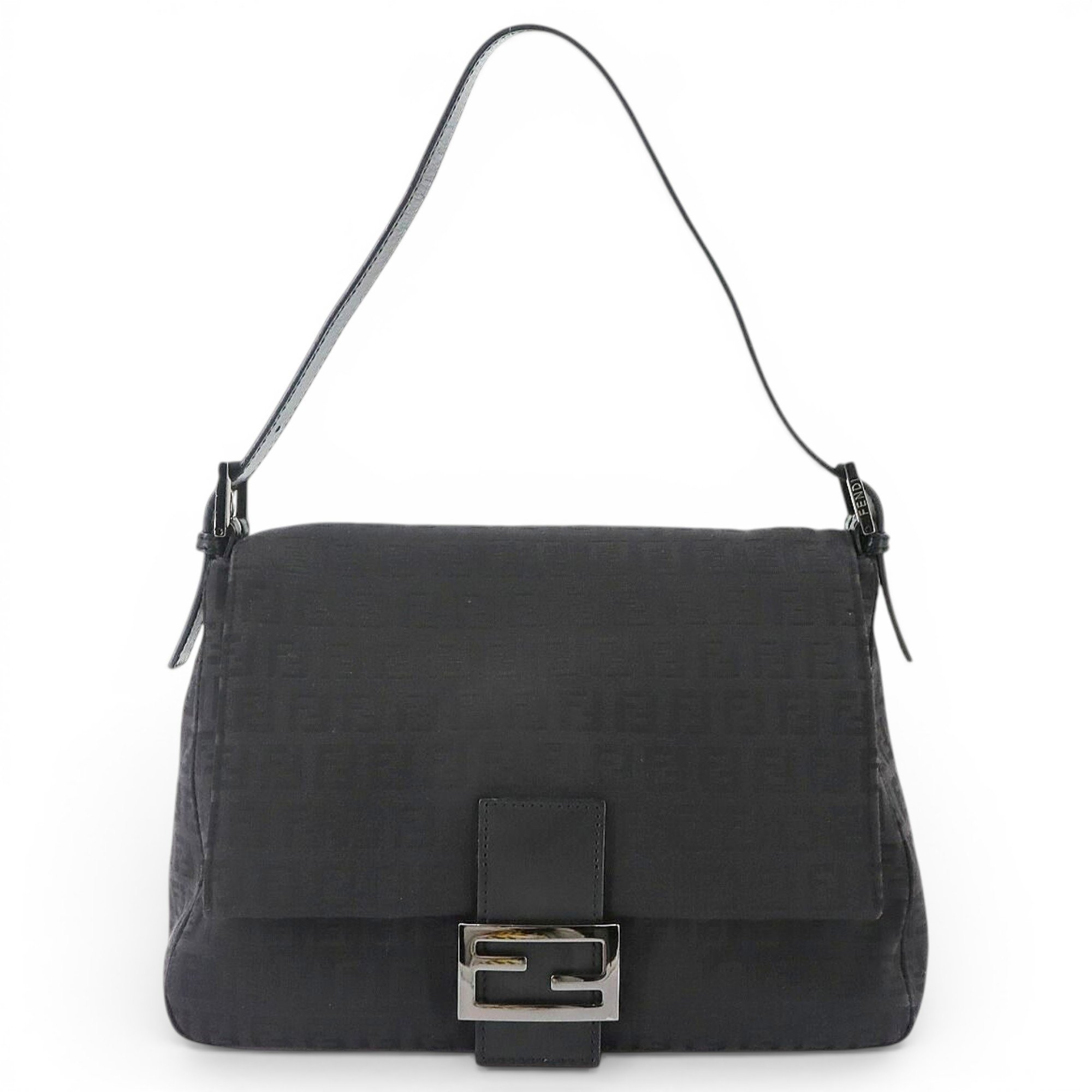 Pocket leather handbag